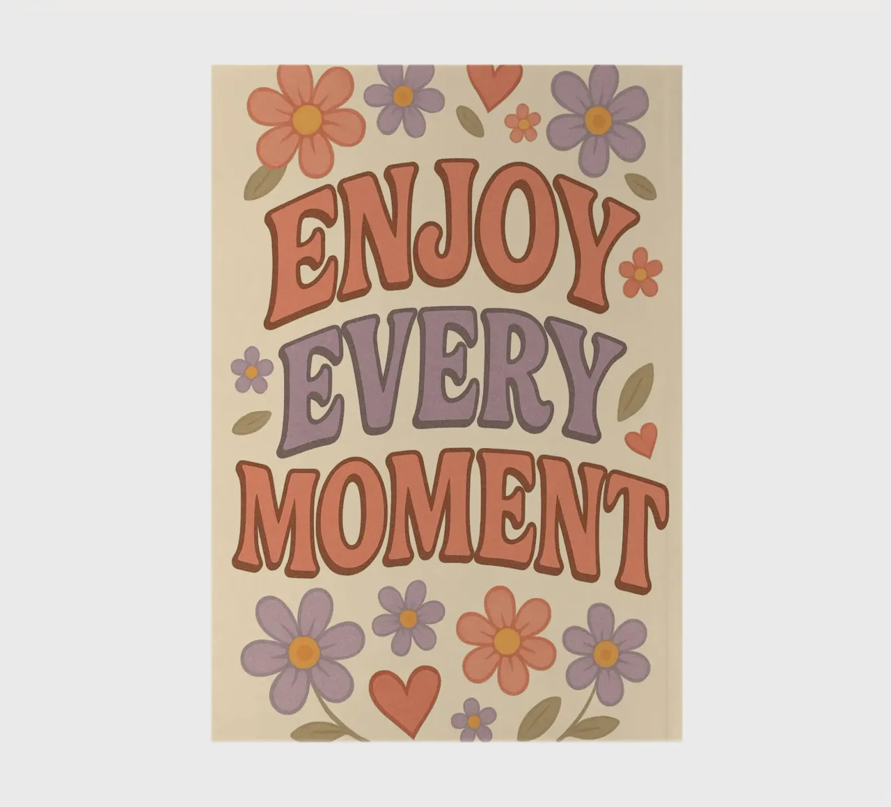 Enjoy Every Moment notebook by Wall of Whispers