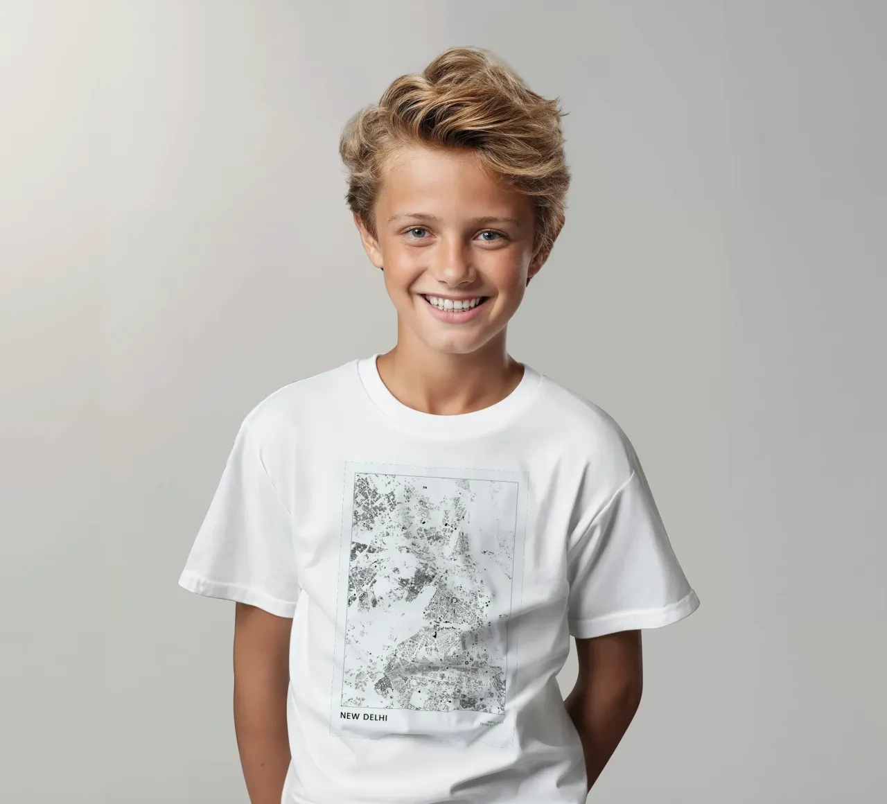 New Delhi kids t-shirt by The Cartography Collection