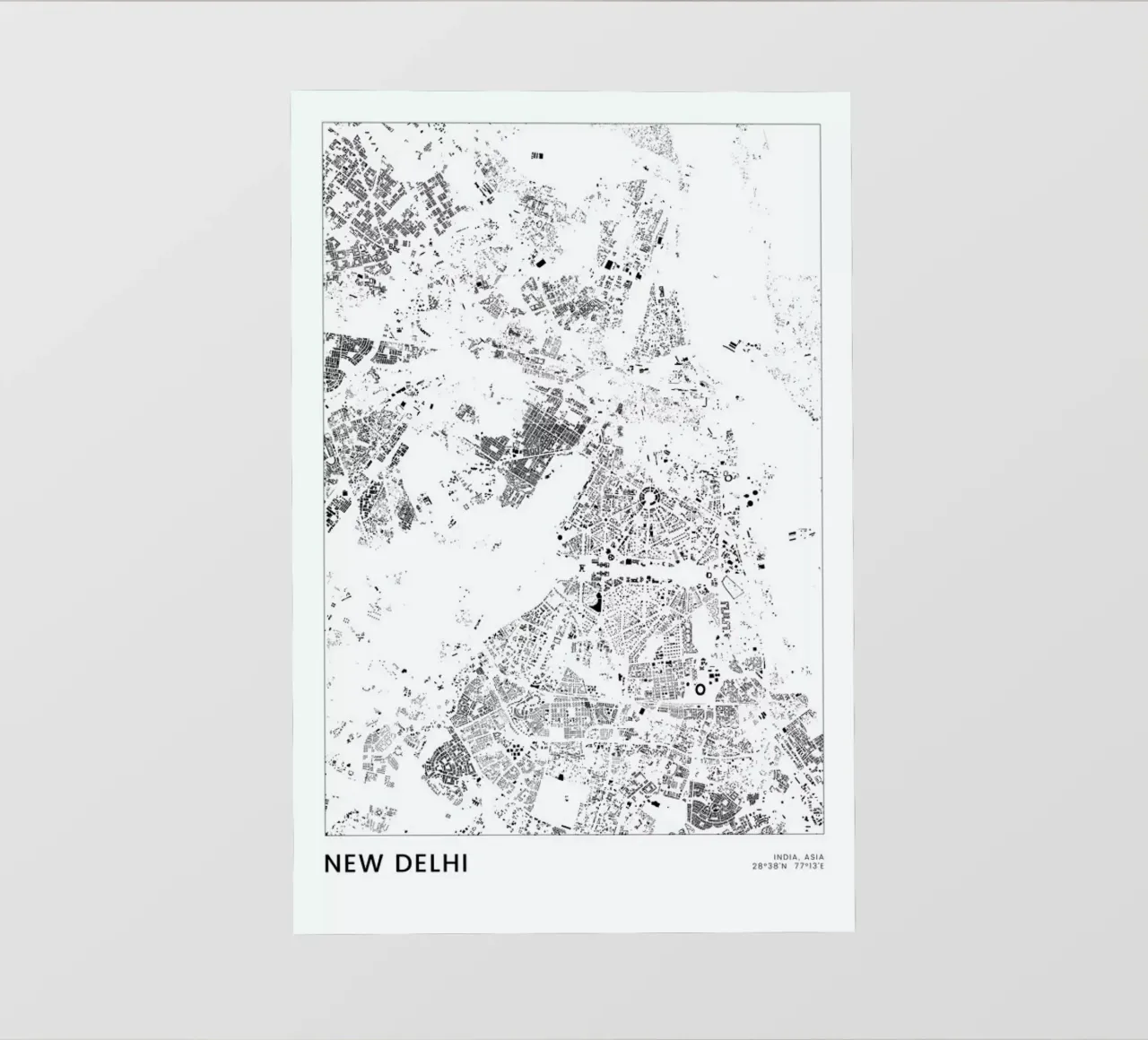 New Delhi telo in pvc da The Cartography Collection