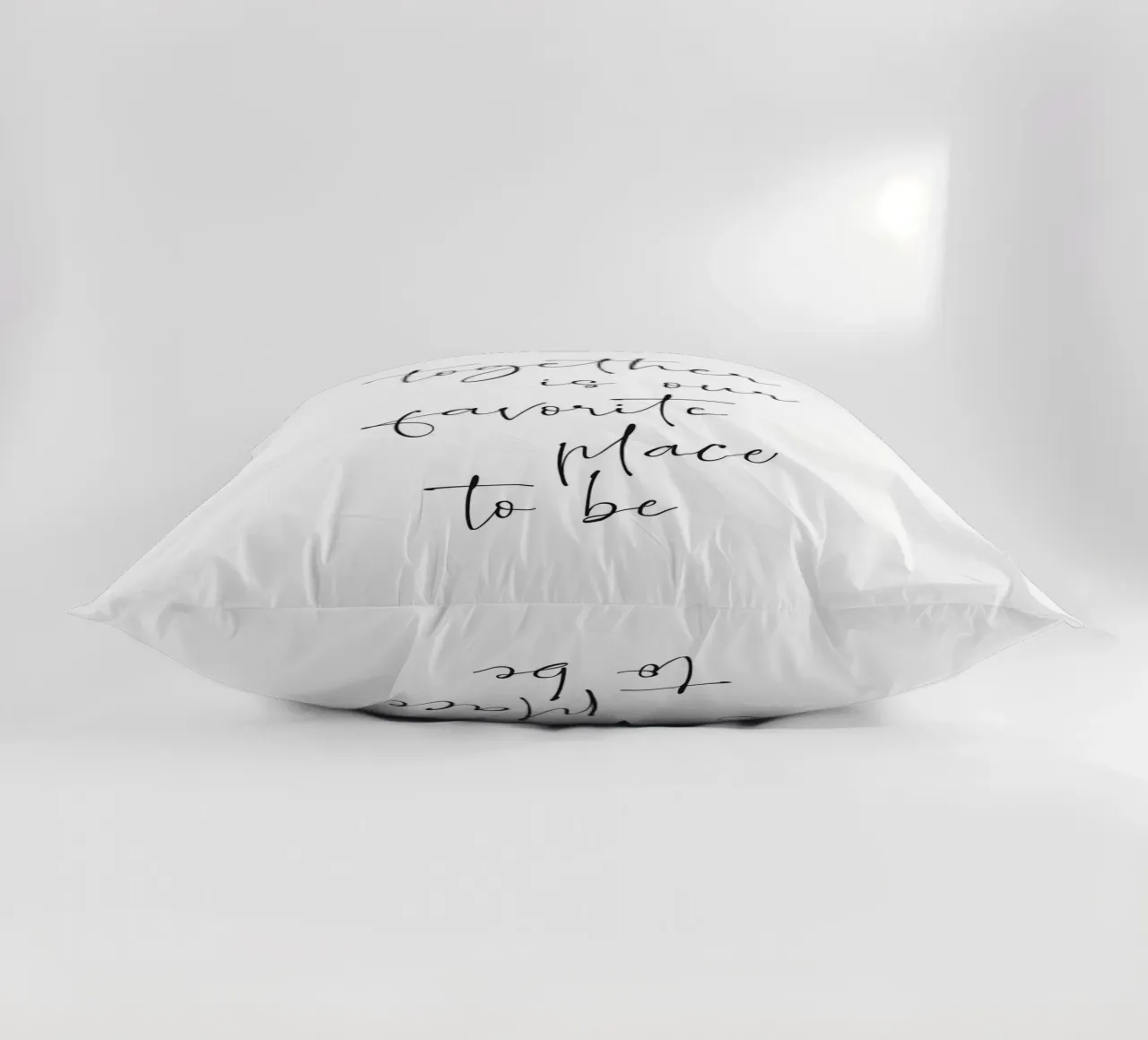 Together is our favorite place to be decorative cushion by NouveauPrints