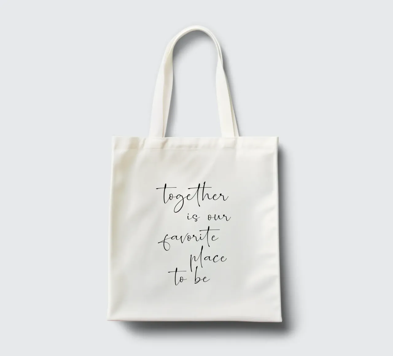 Ensemble, c'est notre lieu de prédilection tote bag de NouveauPrints