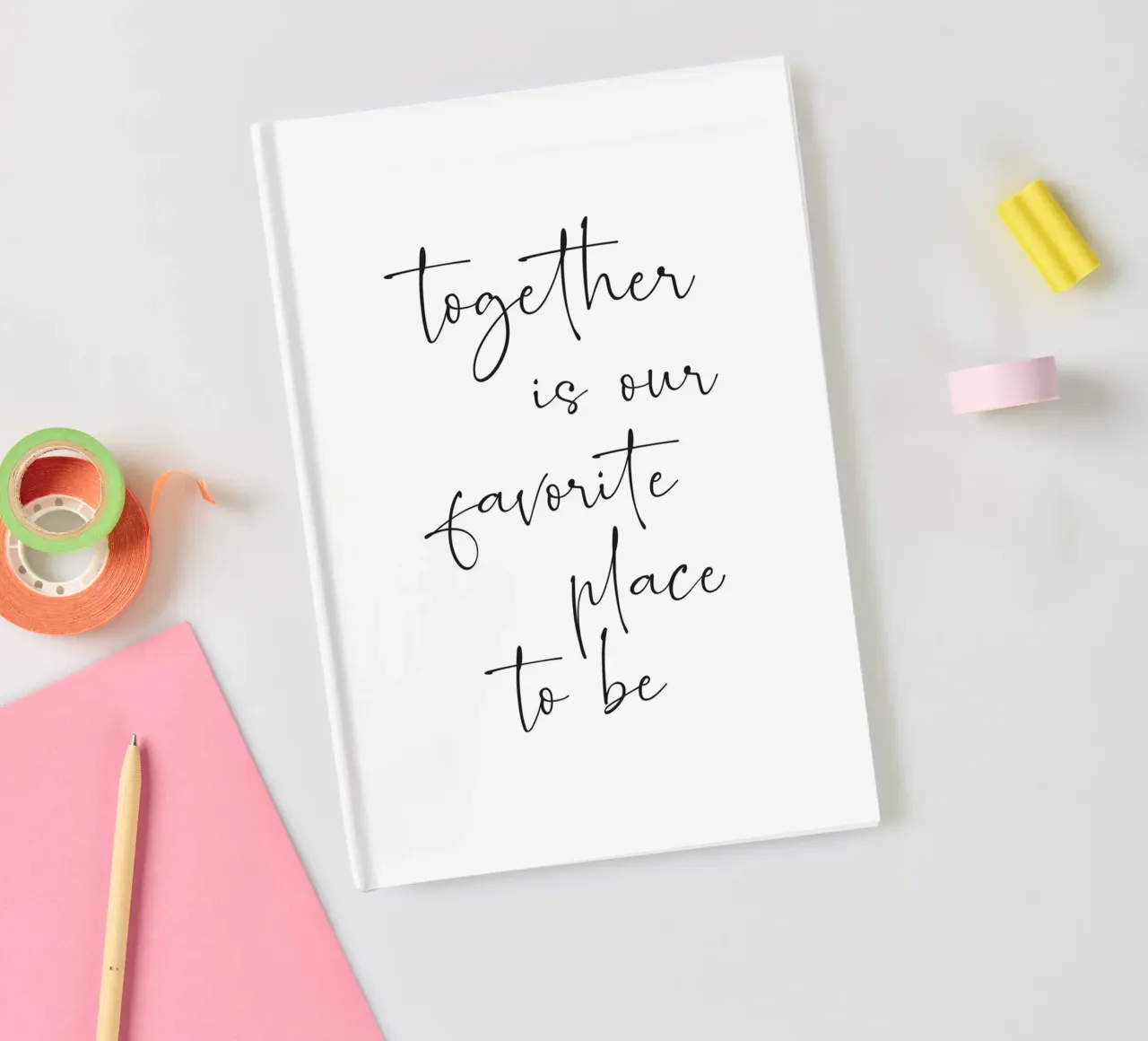 Ensemble, c'est notre lieu de prédilection carnet de notes de NouveauPrints