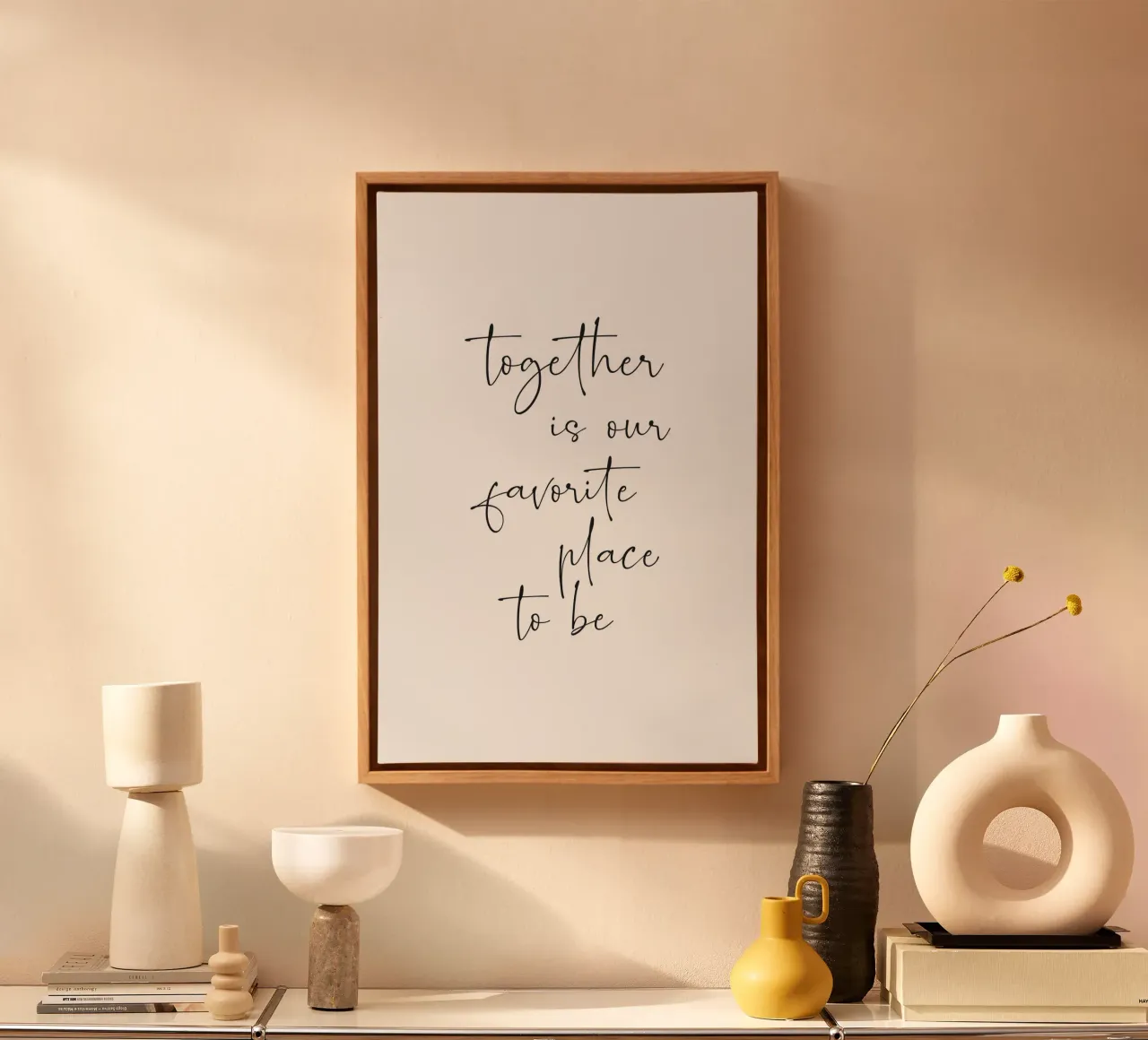 Ensemble, c'est notre lieu de prédilection toile de NouveauPrints