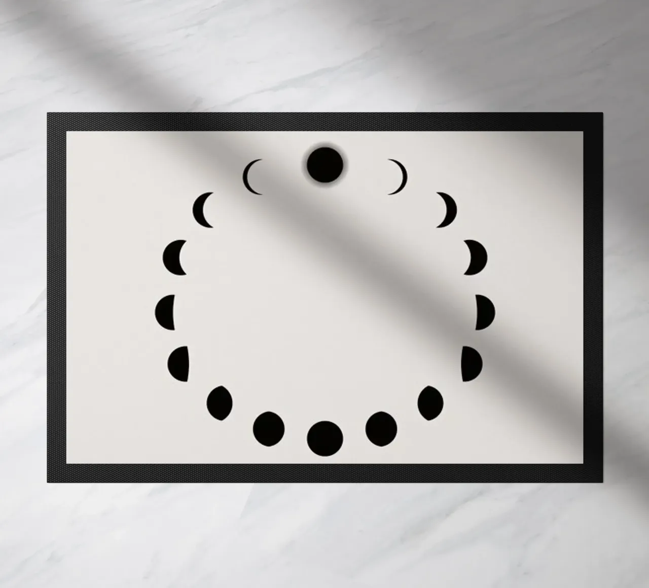 Lunar Cycle doormat by daylight design studio