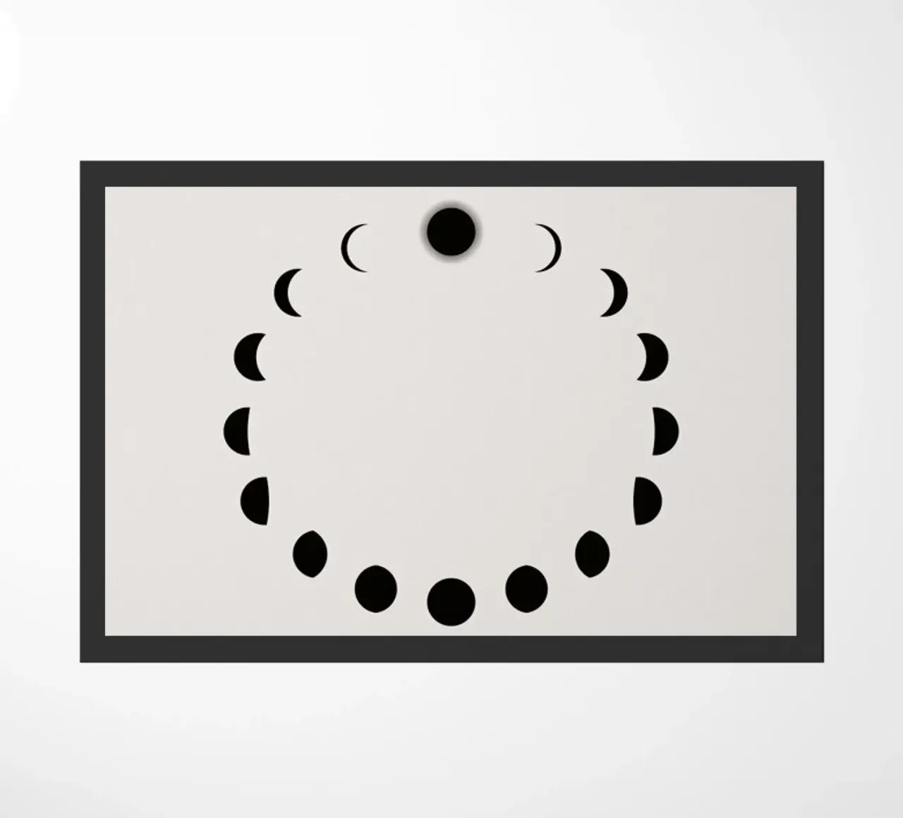 Lunar Cycle doormat by daylight design studio