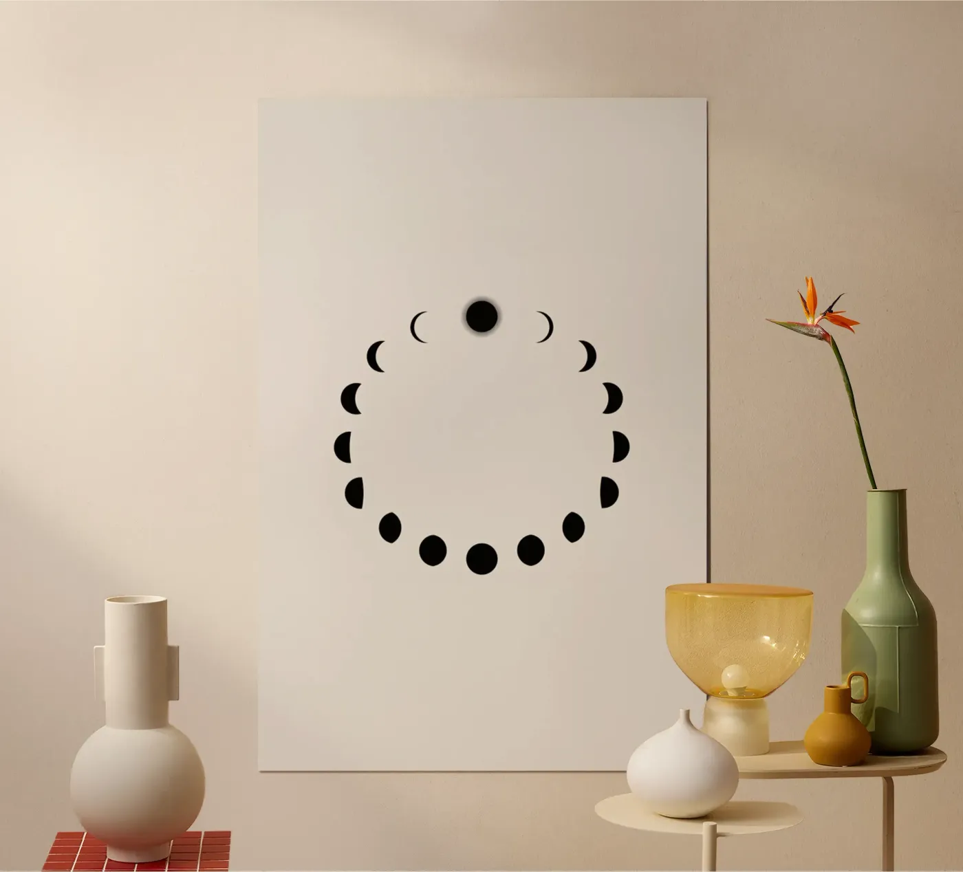 Lunar Cycle poster van daylight design studio