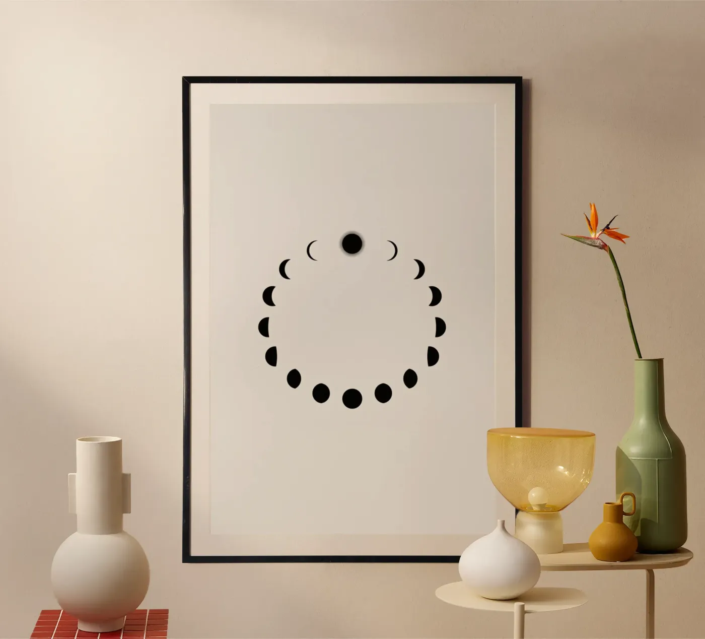 Lunar Cycle poster van daylight design studio