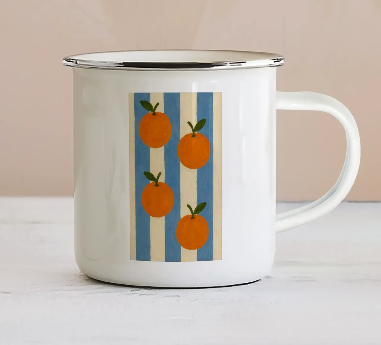The Oranges tazza in smalto da Gypsy Galleria