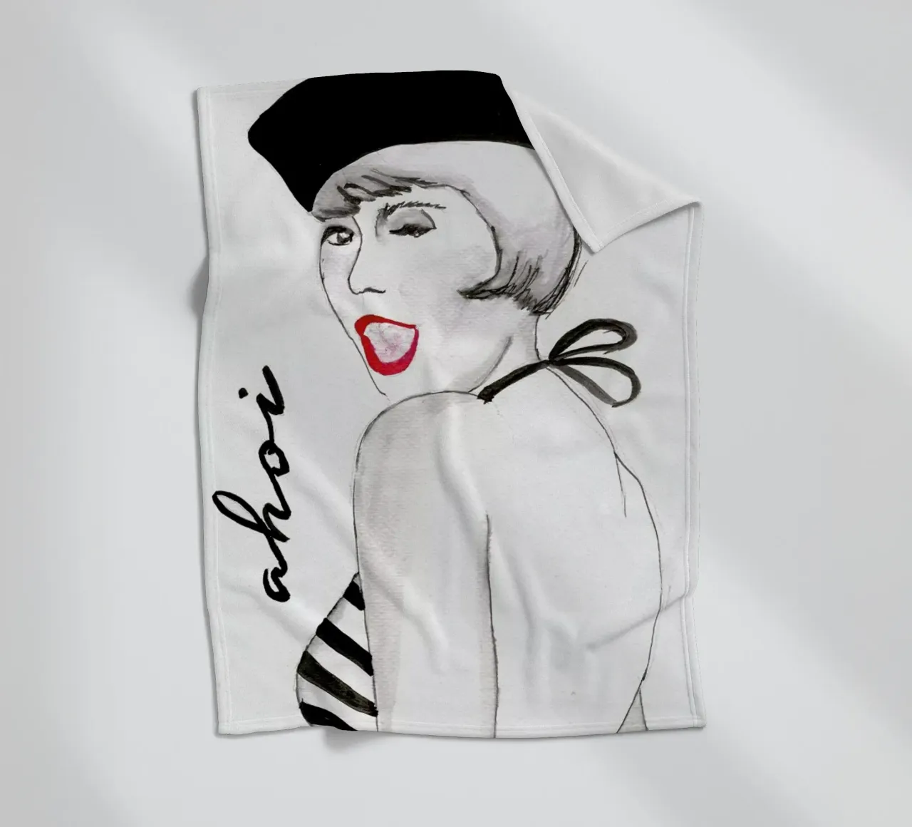 Ahoi coperta in pile da Nathys_illustration