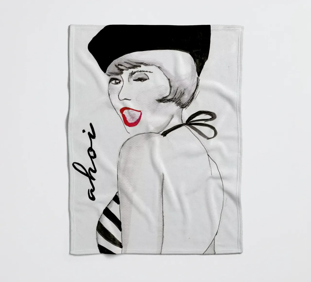 Ahoi coperta in pile da Nathys_illustration