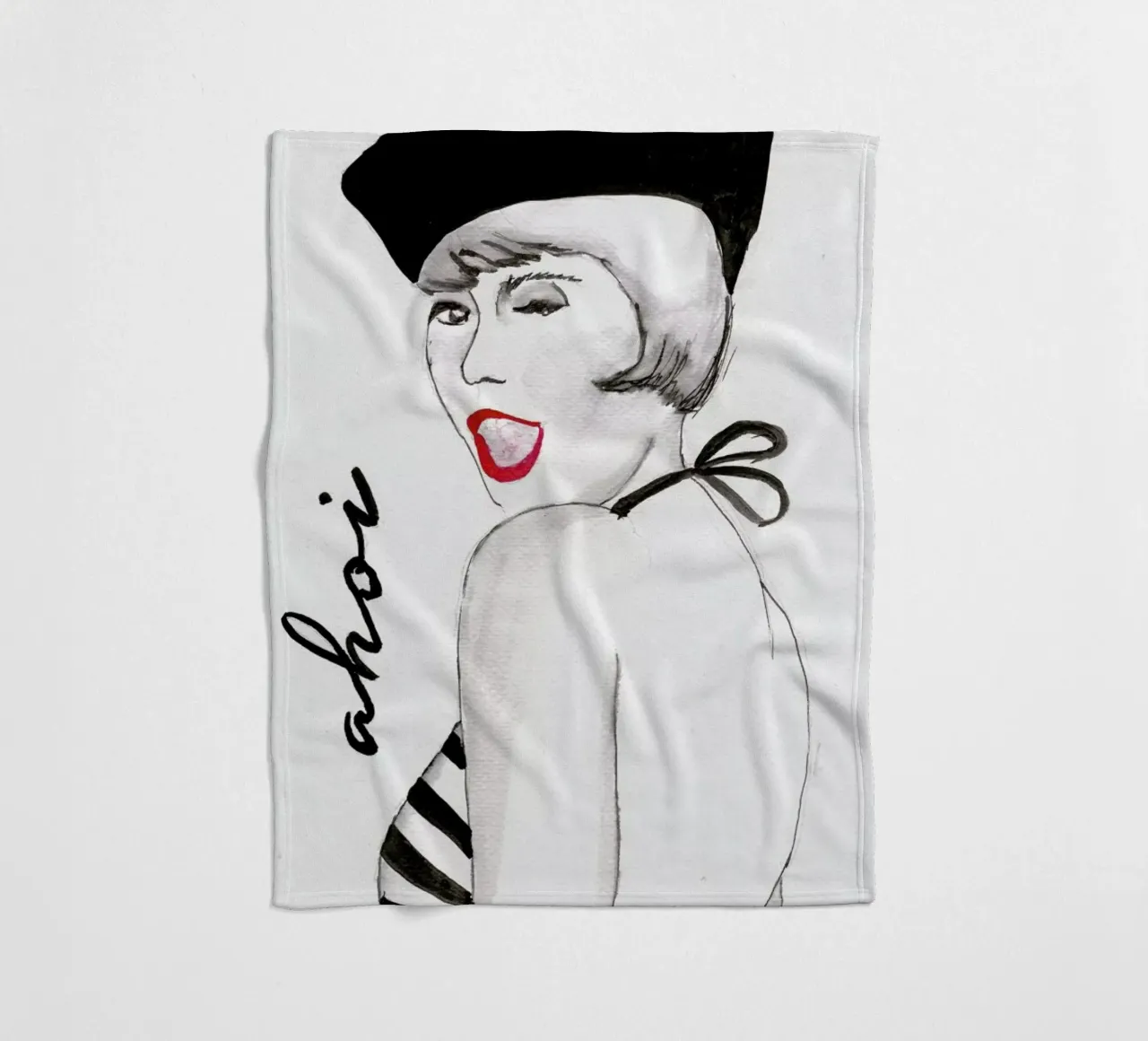 Ahoi coperta in pile da Nathys_illustration