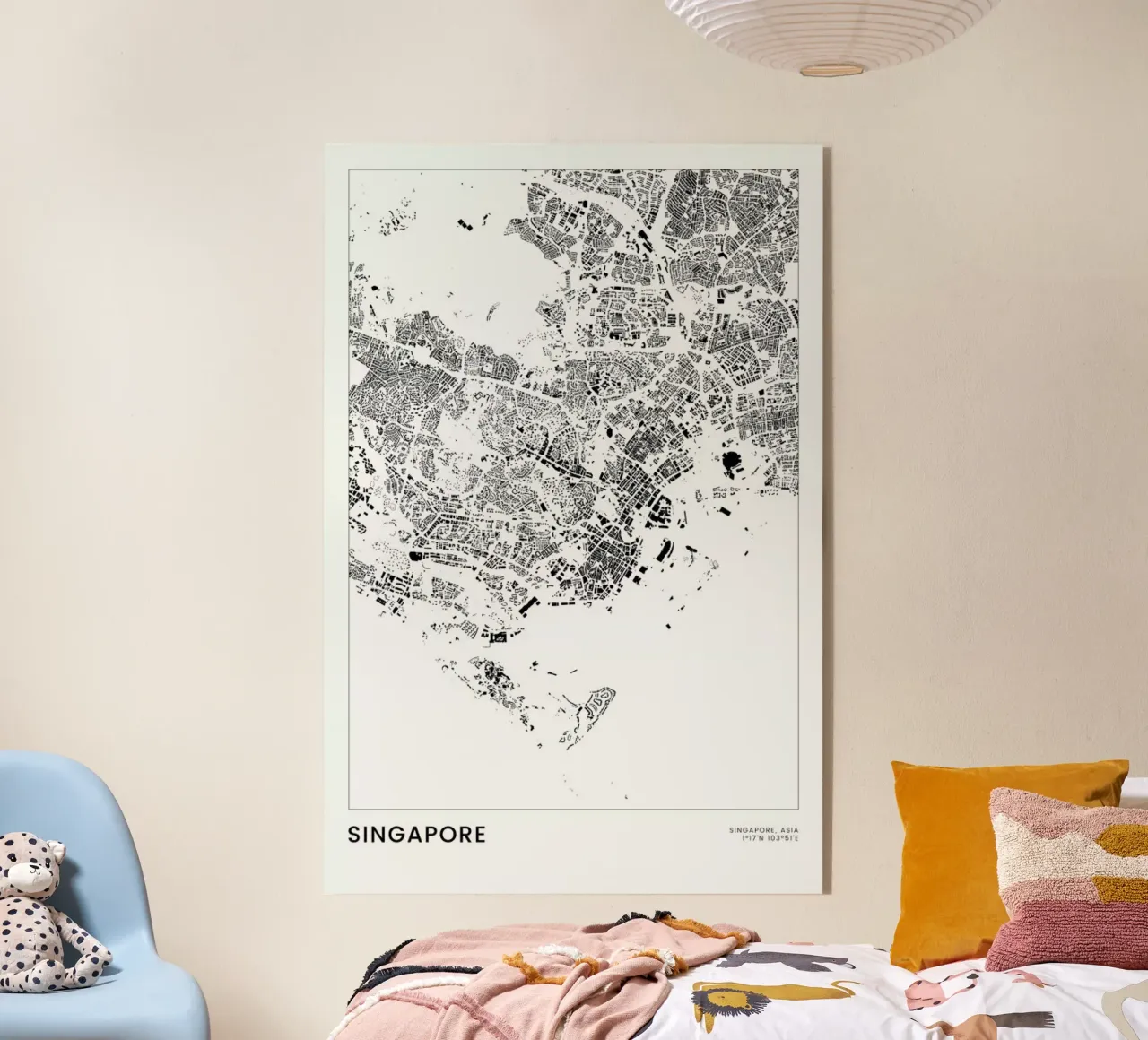 Singapore plexiglass da The Cartography Collection