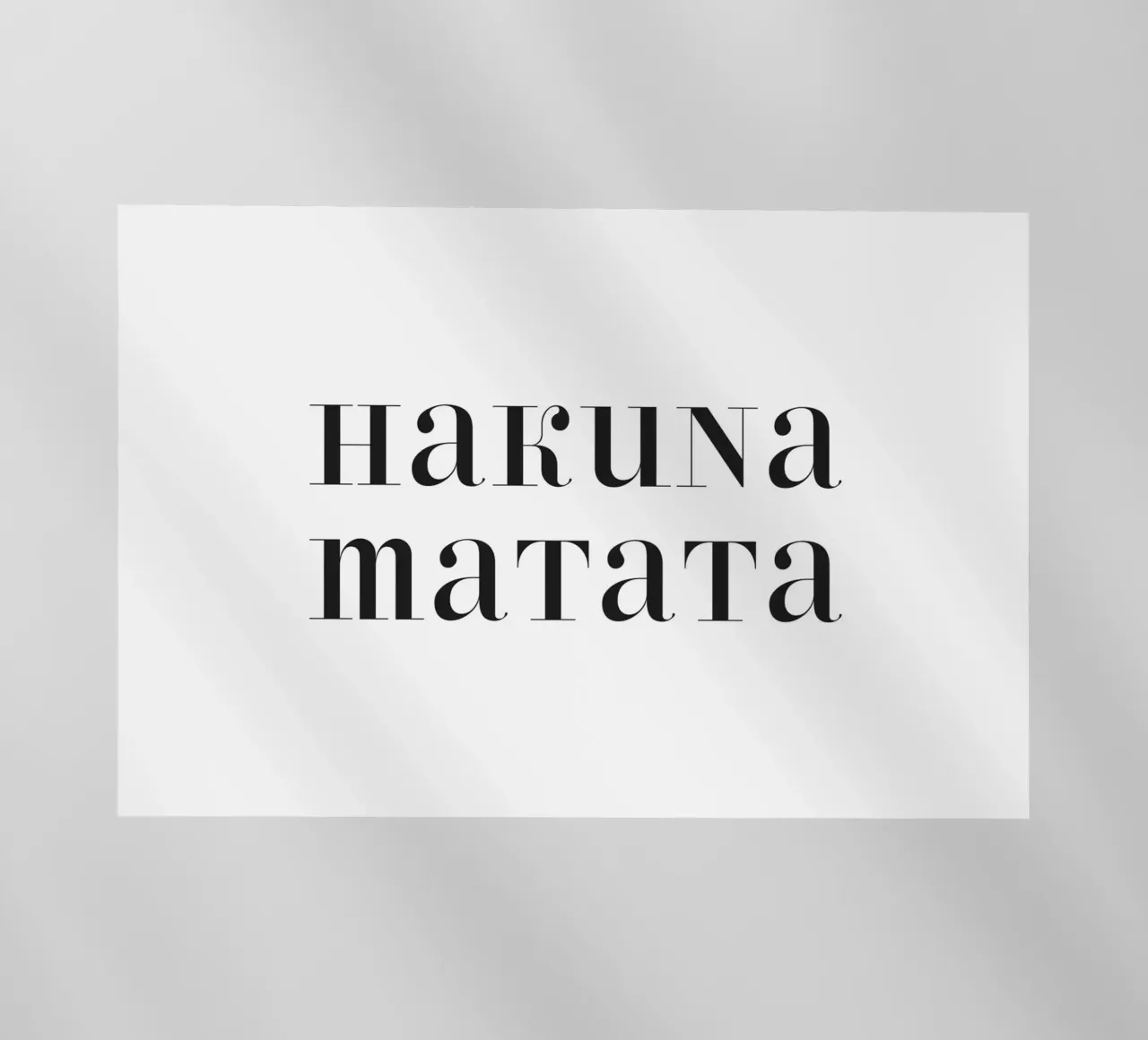 Hakuna matata pellicola backlit da NouveauPrints