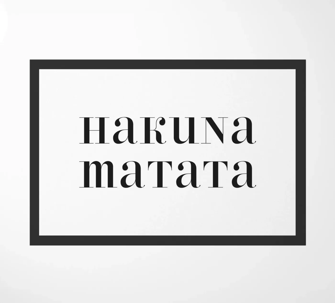 Hakuna matata zerbino da NouveauPrints
