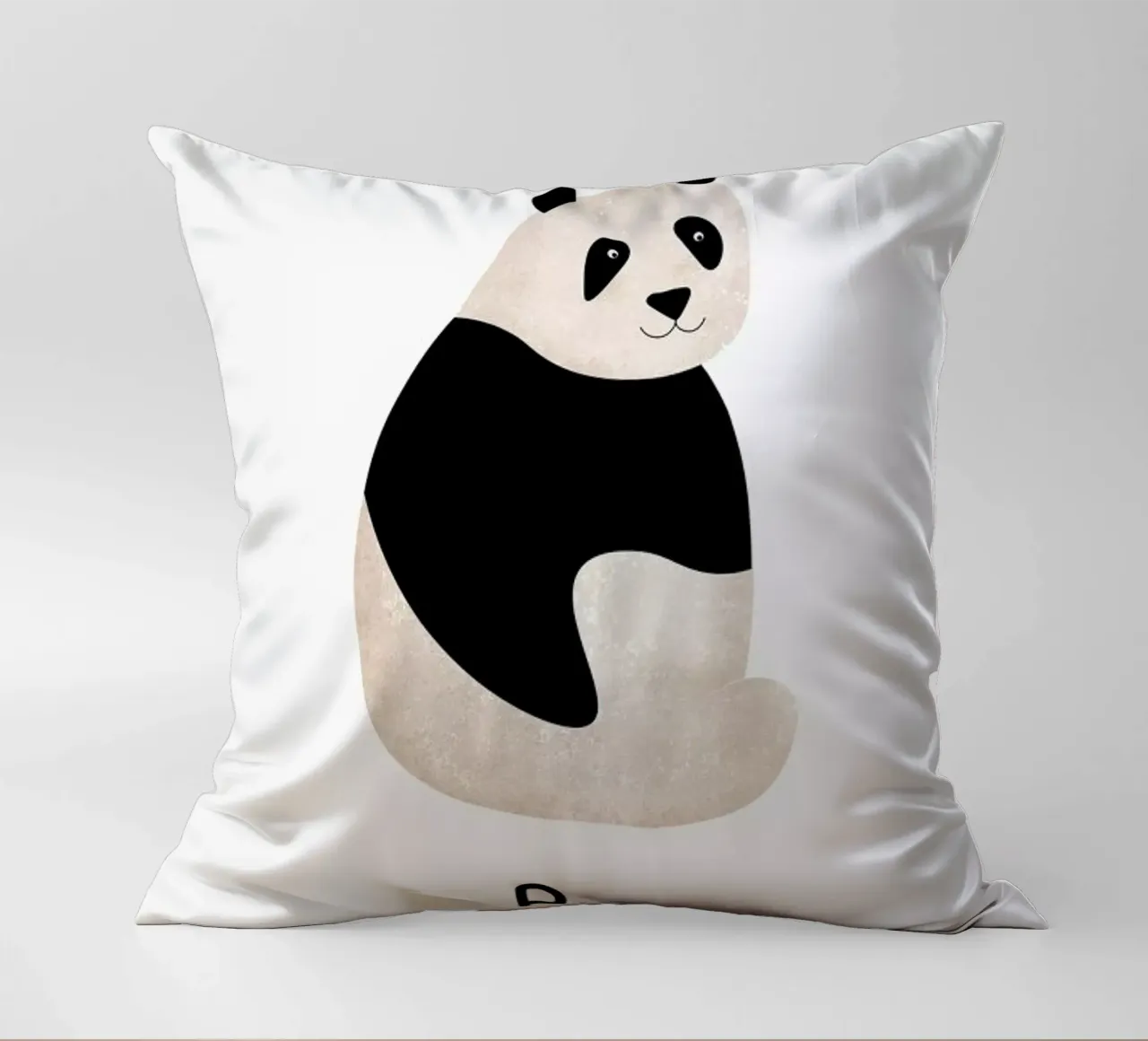 Panda decorative cushion by Little Flourishes