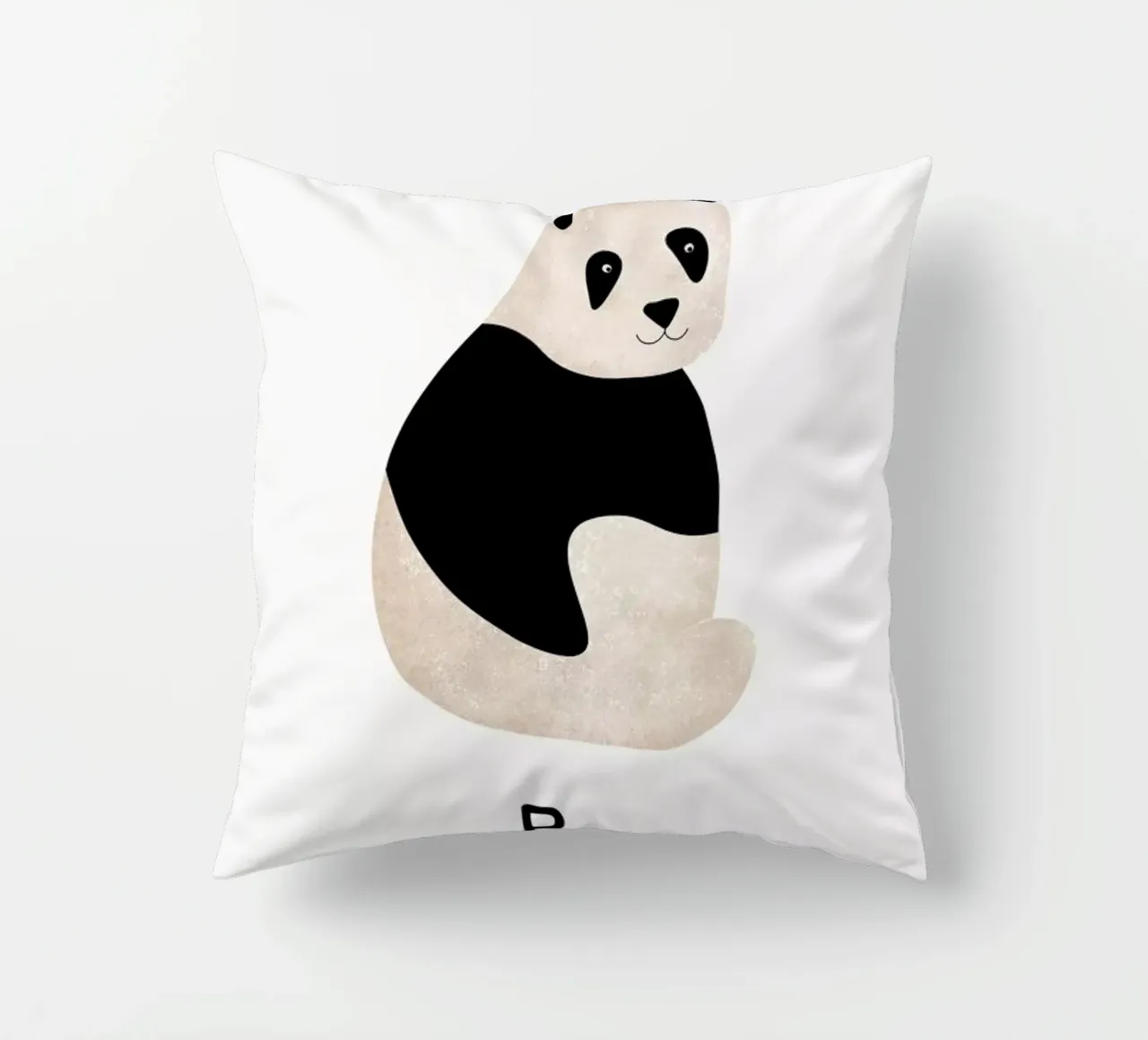 Panda decorative cushion by Little Flourishes