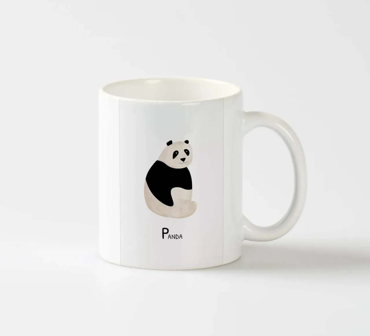 Panda ceramic mug by Little Flourishes