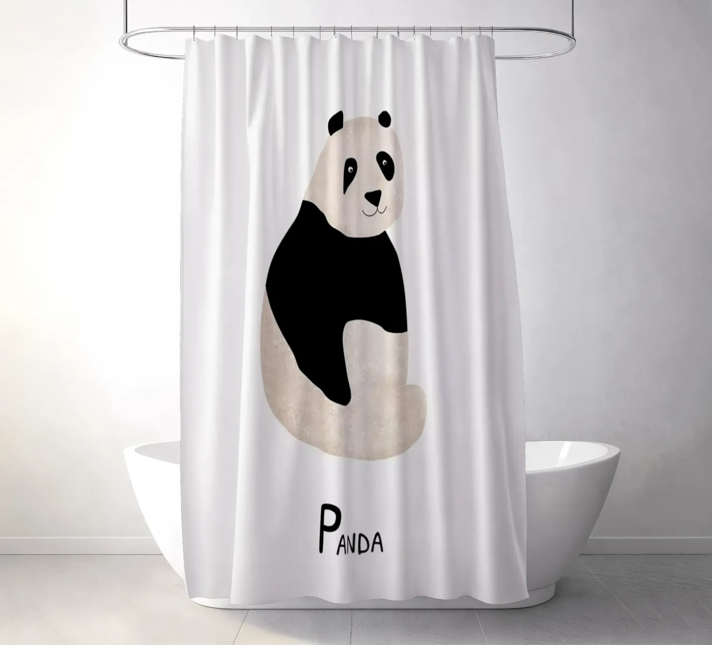Panda Duschvorhang von Little Flourishes