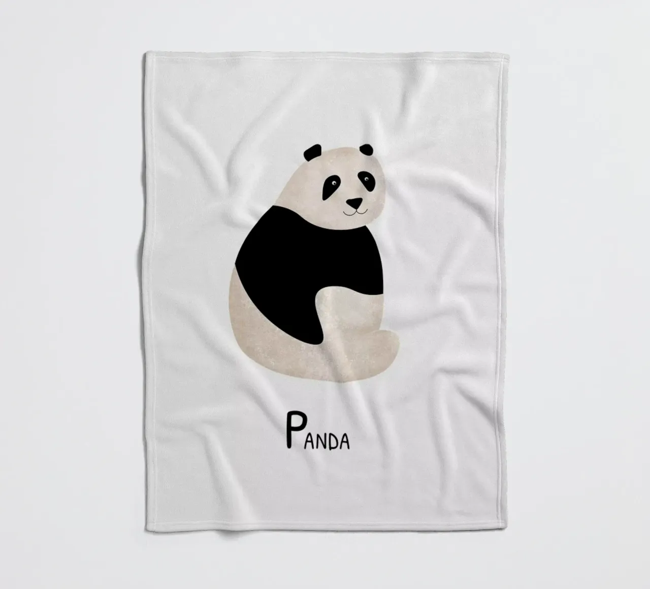 Panda fleece blanket by Little Flourishes