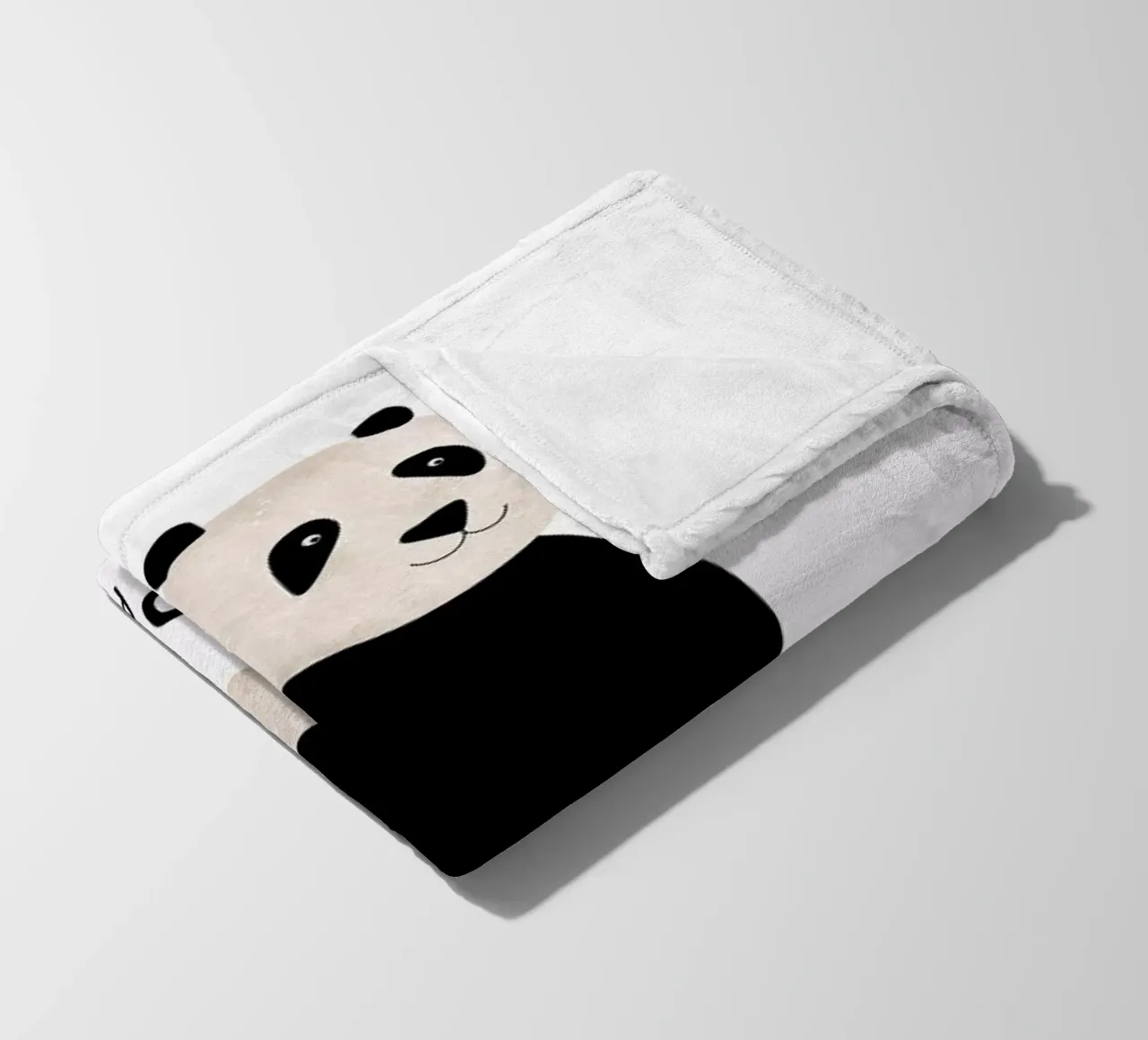 Panda fleece blanket by Little Flourishes