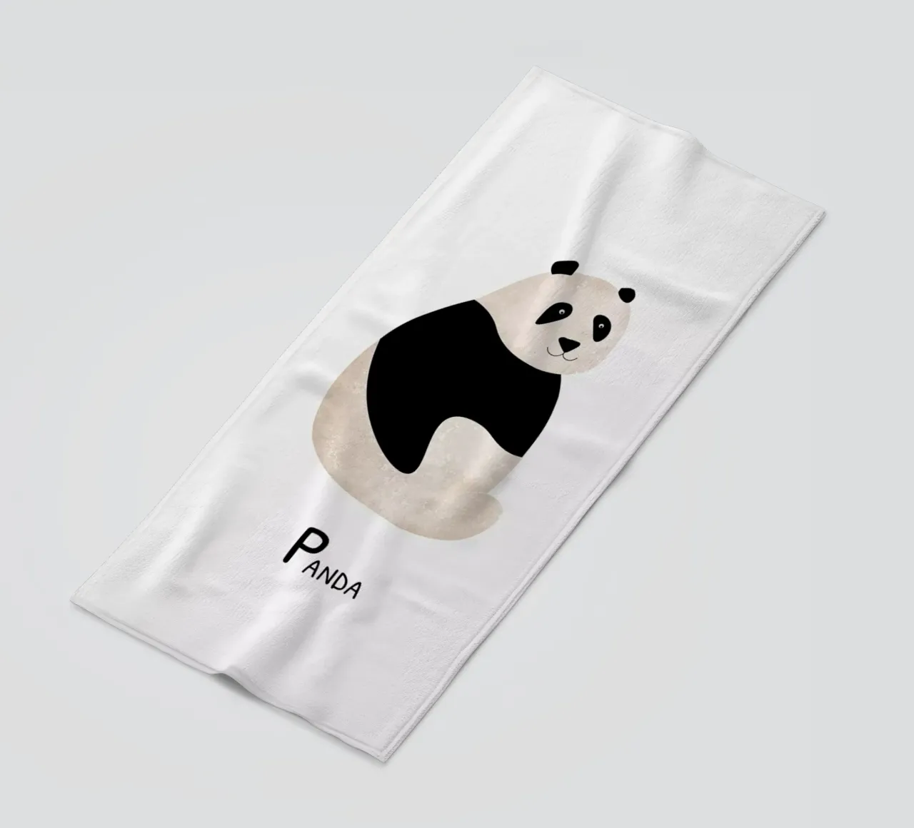 Panda beach towel by Little Flourishes