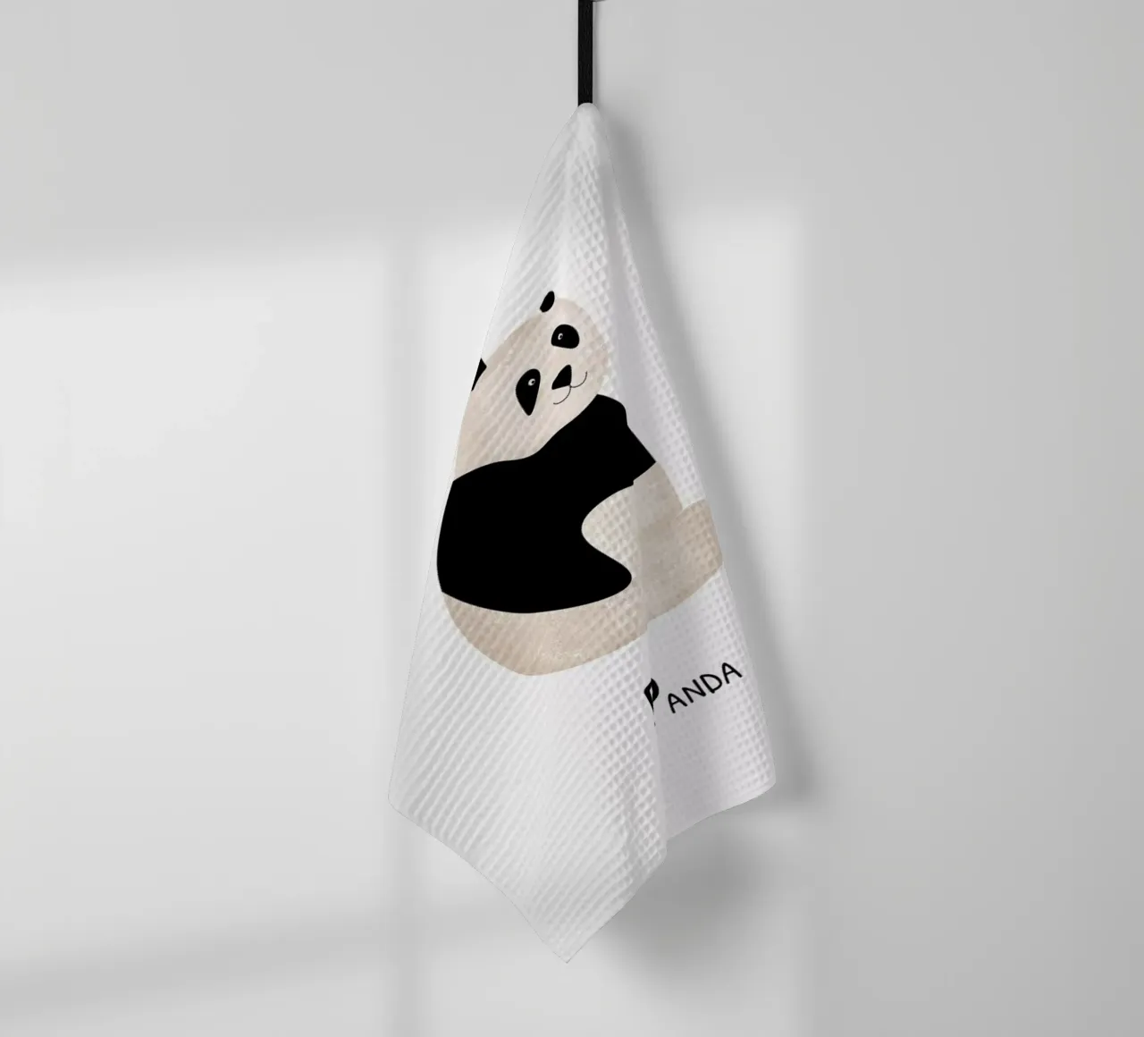 Panda tea towel by Little Flourishes