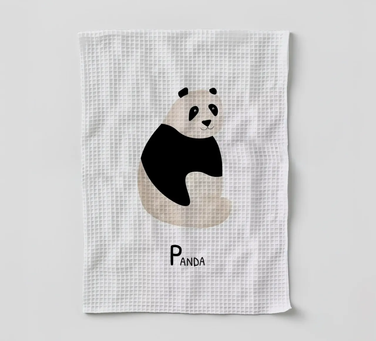 Panda tea towel by Little Flourishes