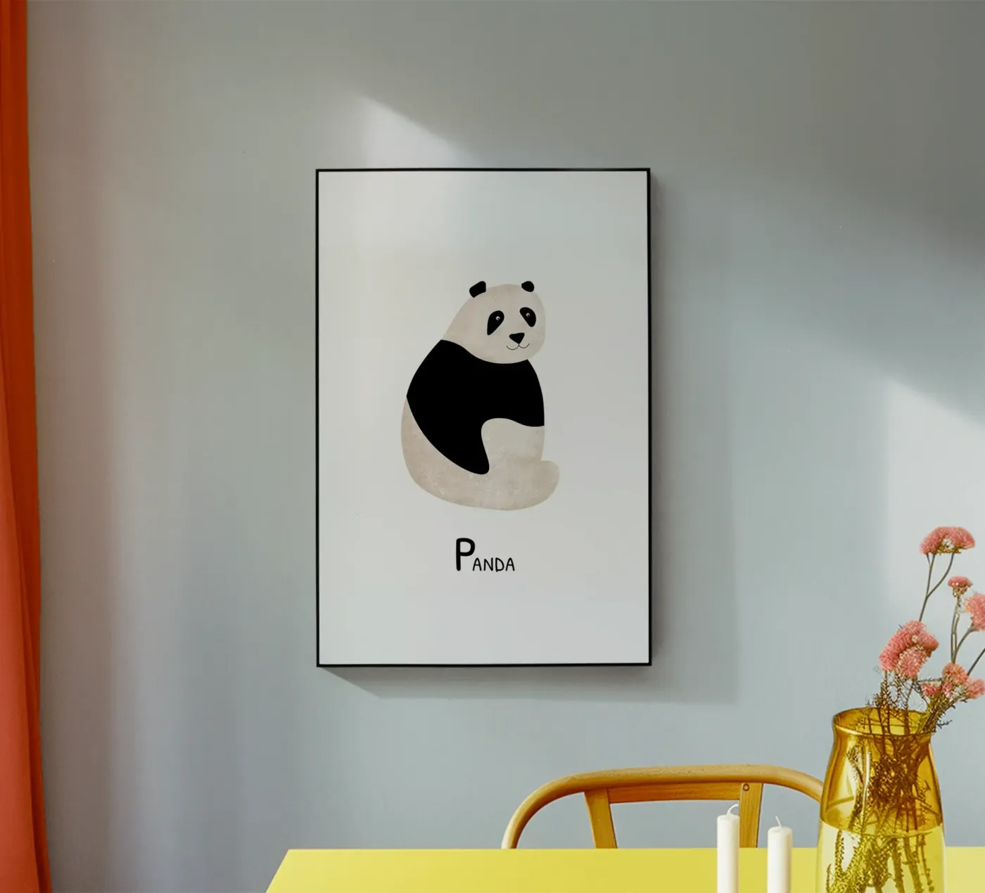 Panda acryl van Little Flourishes
