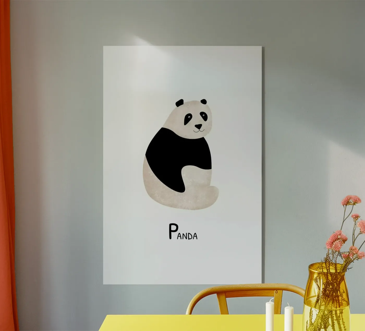 Panda acryl van Little Flourishes