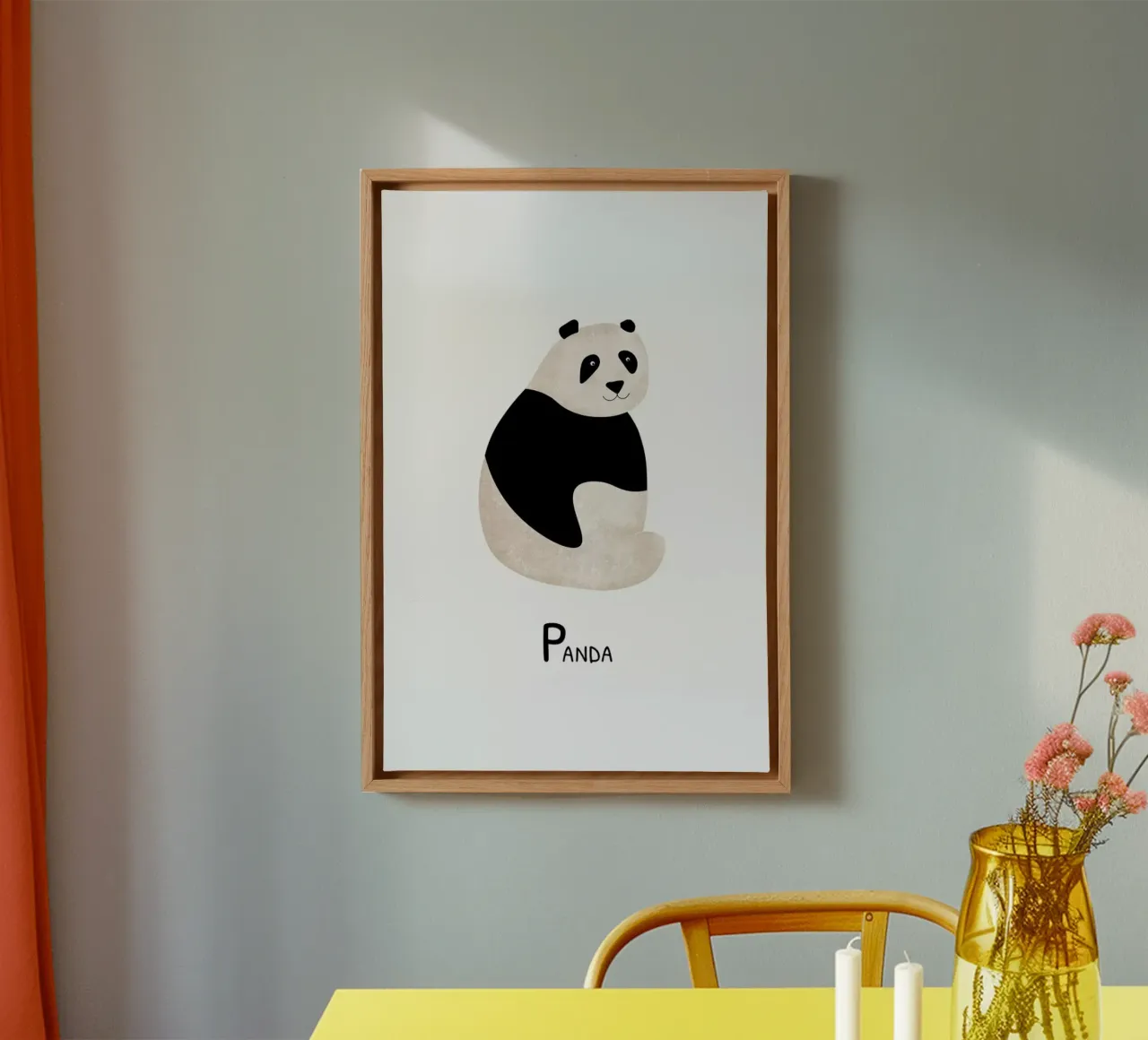 Panda canvas by Little Flourishes