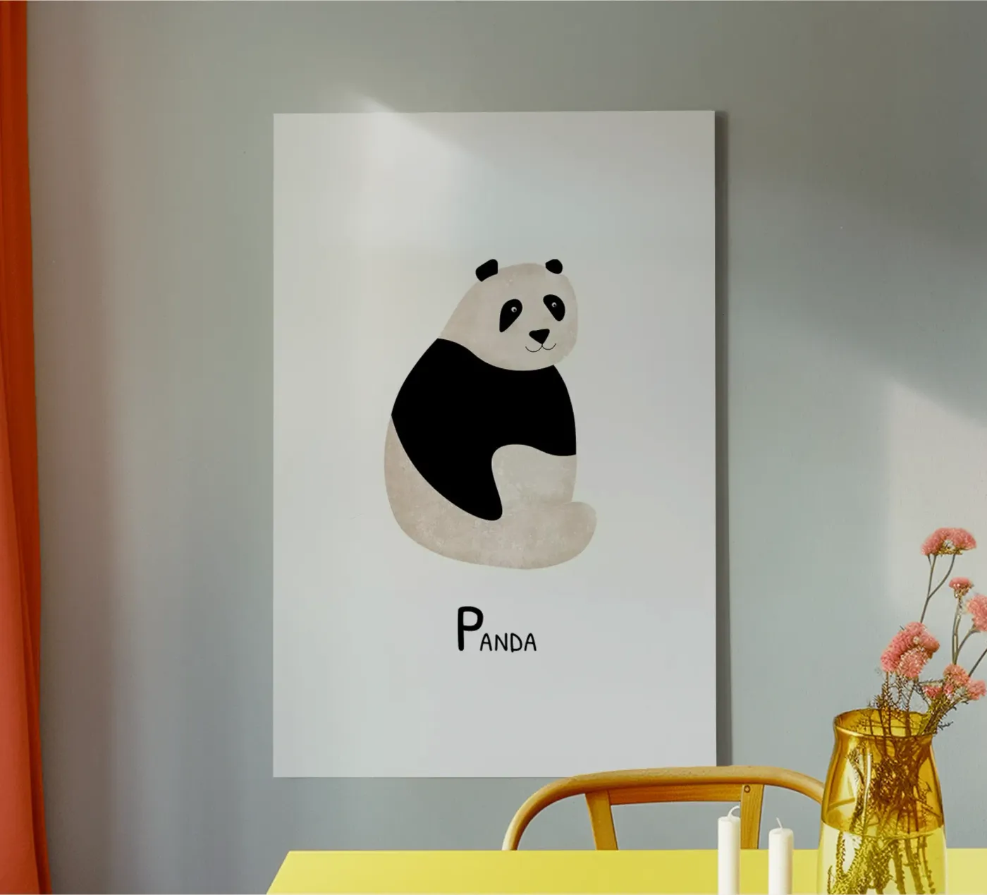 Panda Leinwand von Little Flourishes