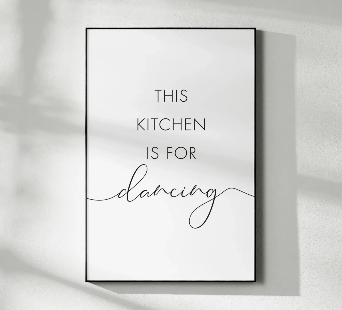 Deze keuken is om te dansen acryl van NouveauPrints