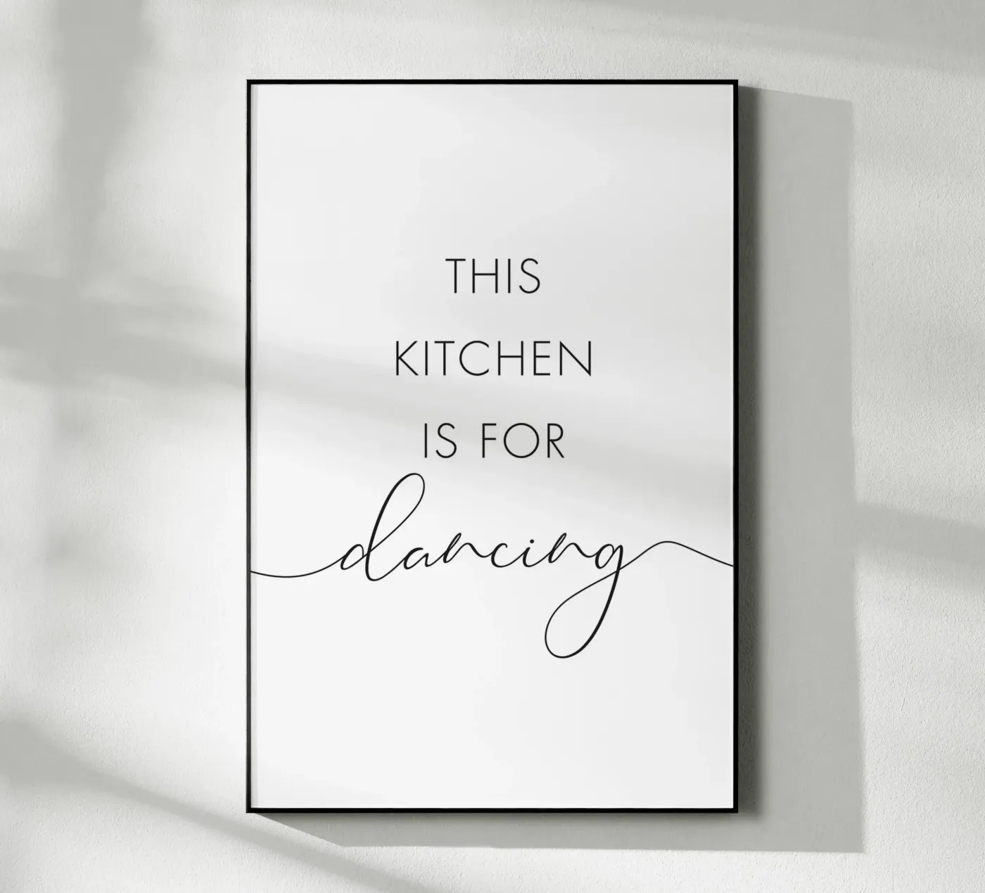 Questa cucina è per ballare plexiglass da NouveauPrints