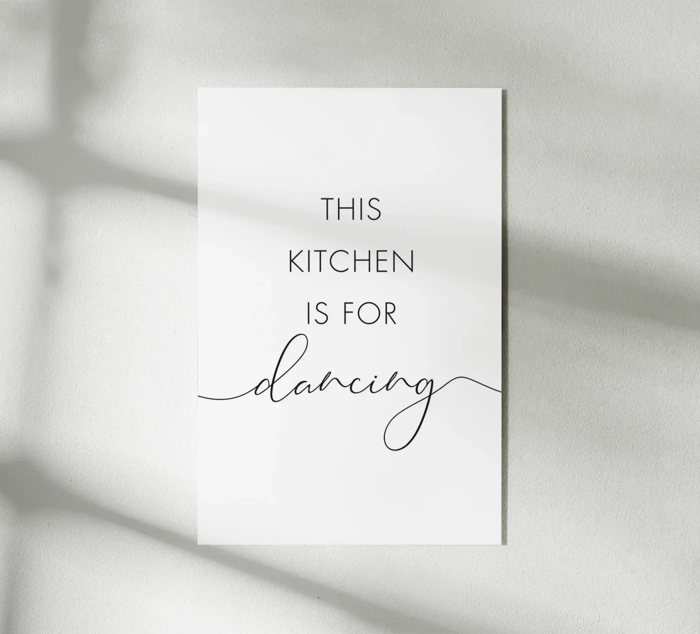 Deze keuken is om te dansen acryl van NouveauPrints