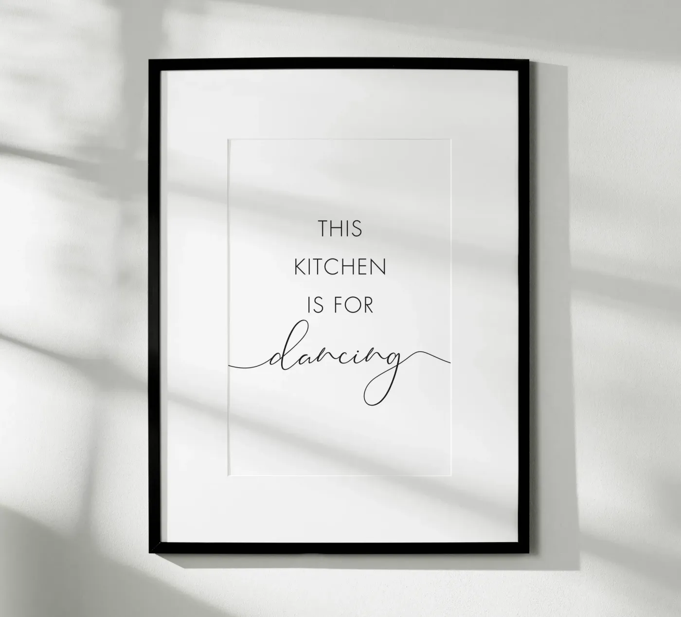 This kitchen is for dancing poster by NouveauPrints