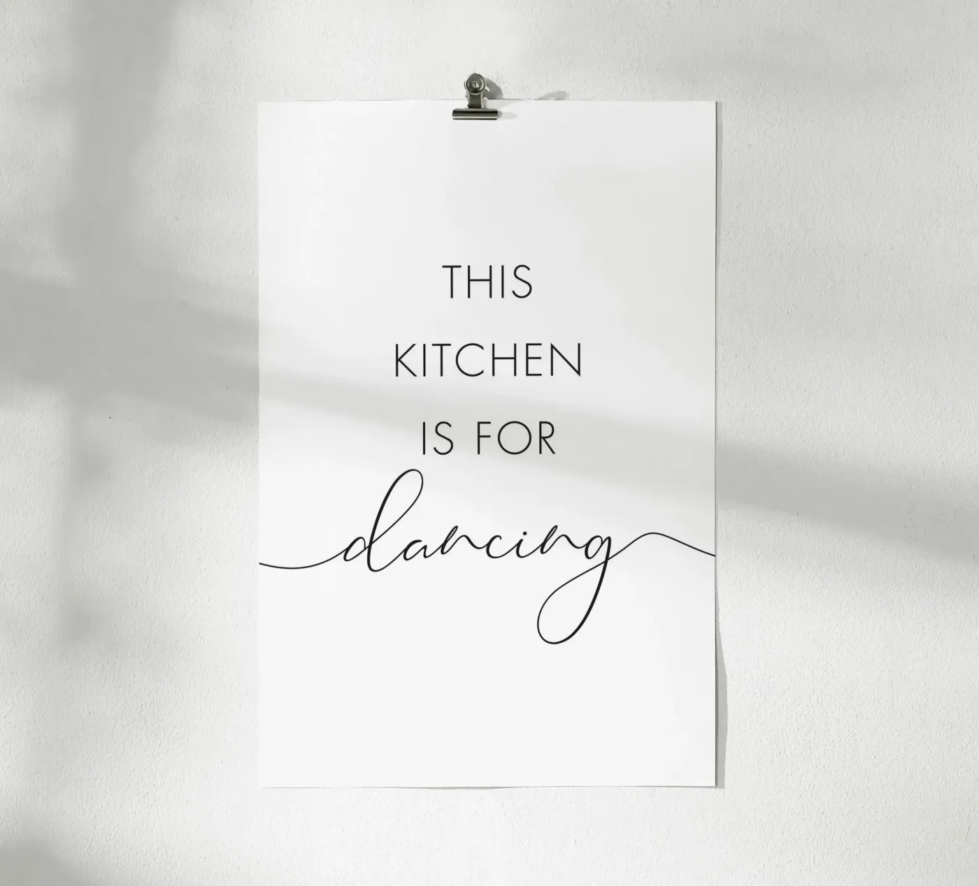 This kitchen is for dancing poster by NouveauPrints