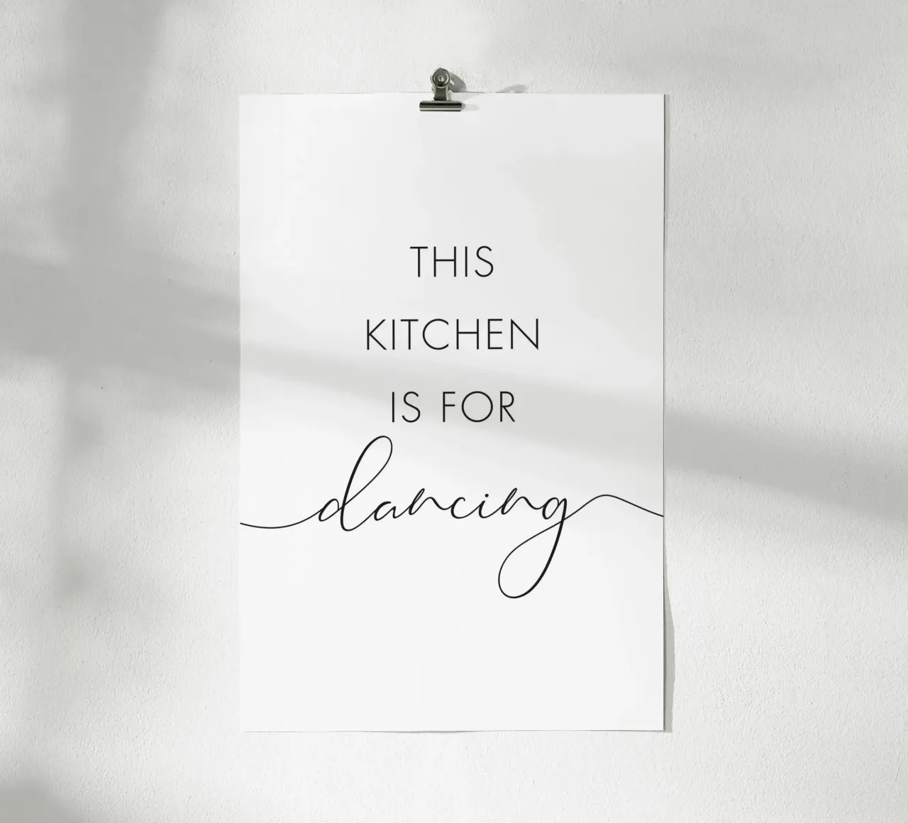 Deze keuken is om te dansen poster van NouveauPrints