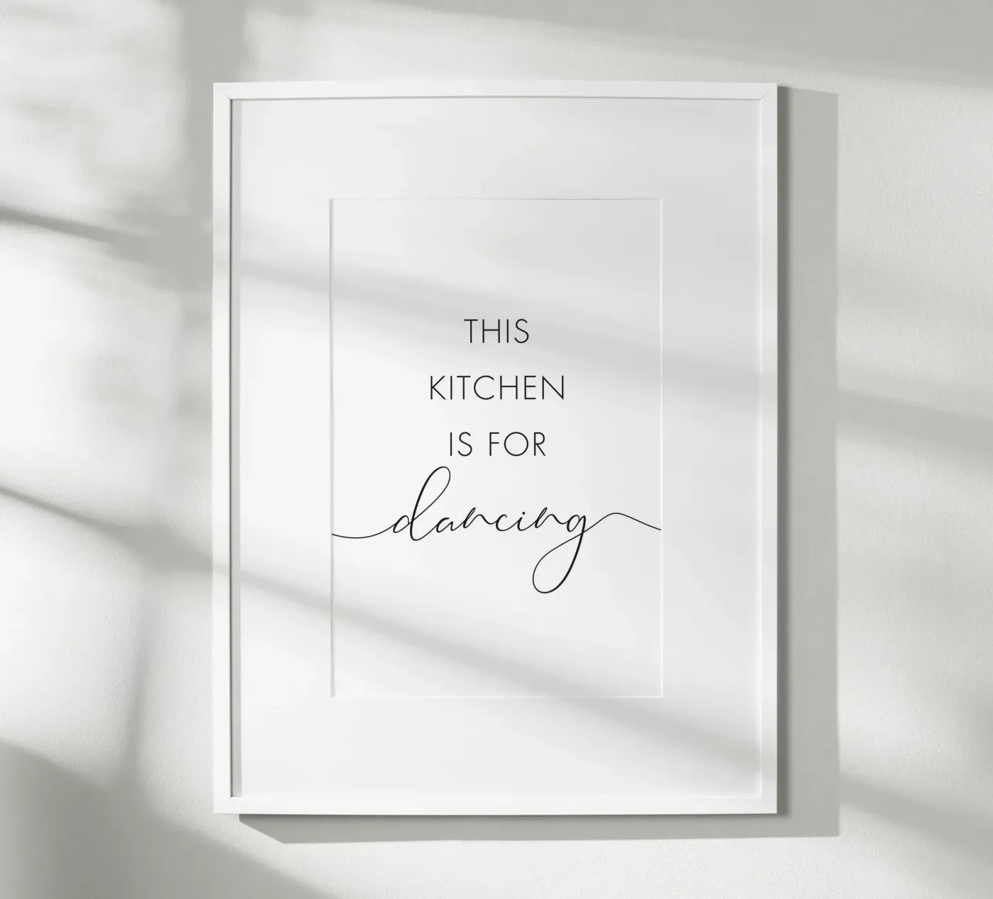 This kitchen is for dancing poster by NouveauPrints