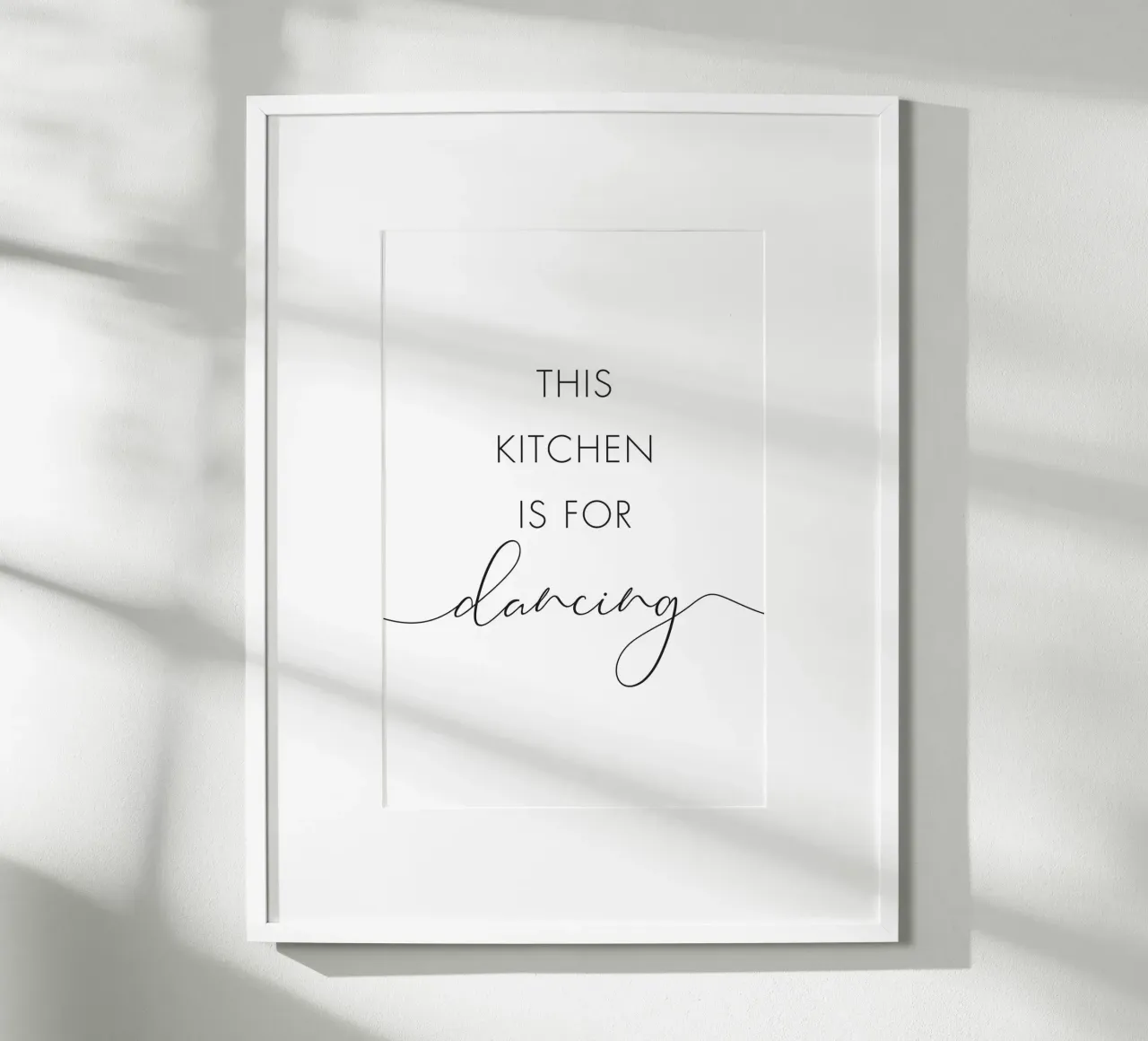 Deze keuken is om te dansen poster van NouveauPrints