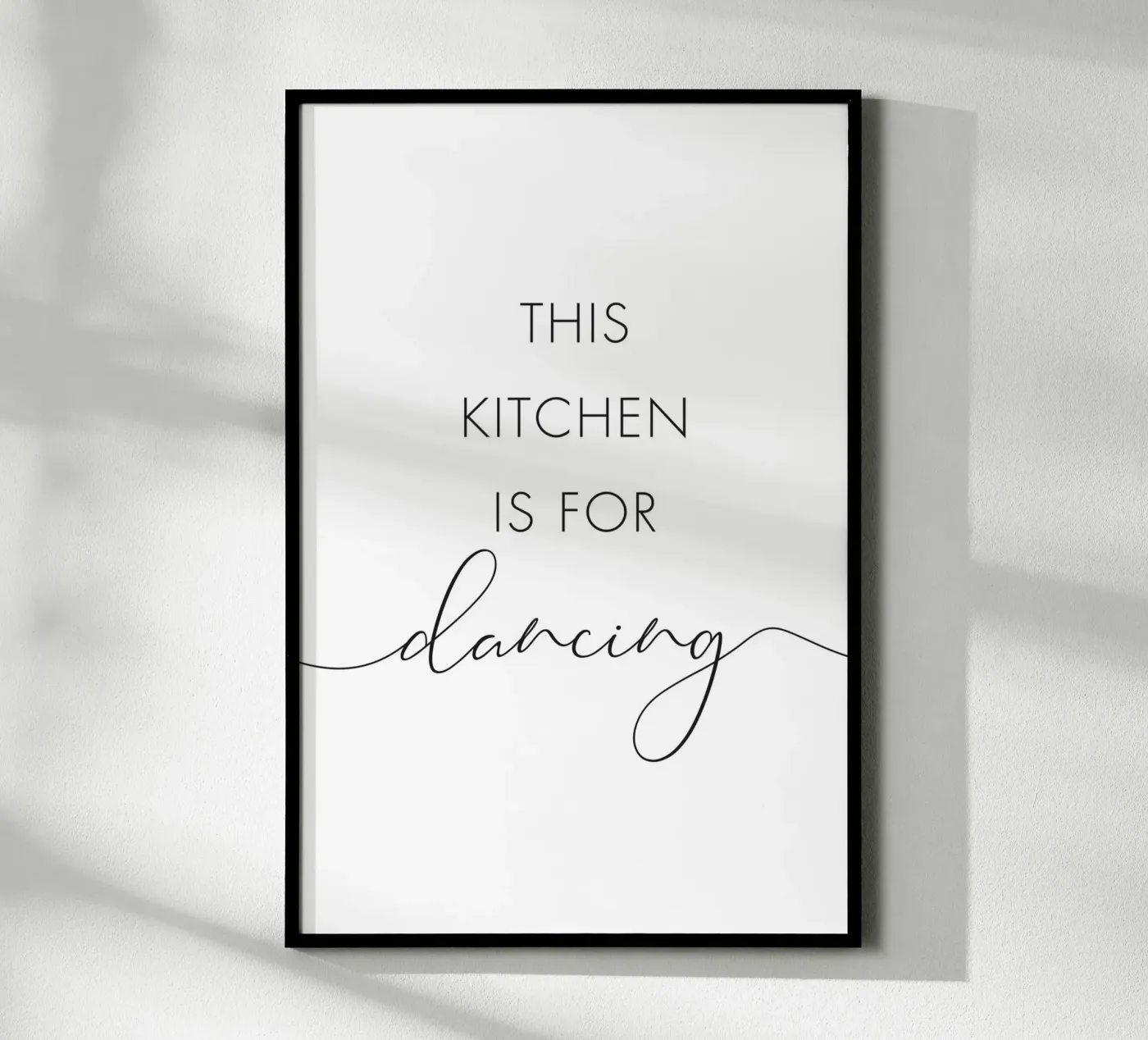 This kitchen is for dancing poster by NouveauPrints