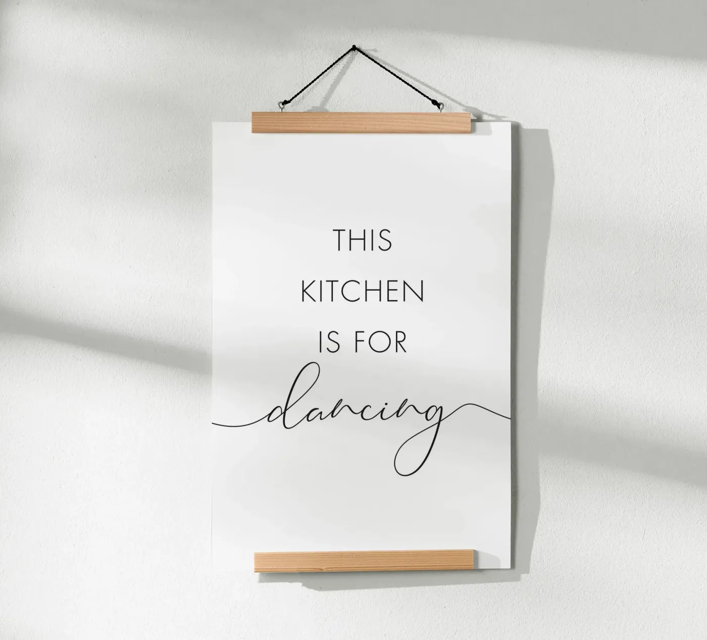 This kitchen is for dancing poster by NouveauPrints