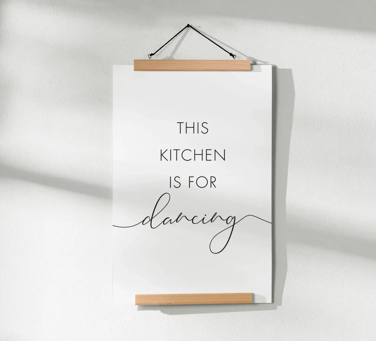 Deze keuken is om te dansen poster van NouveauPrints