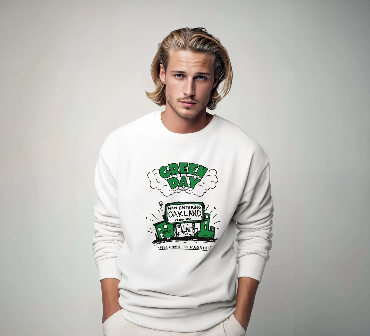 Green Day Welcome to Paradise sudadera de Curtishop