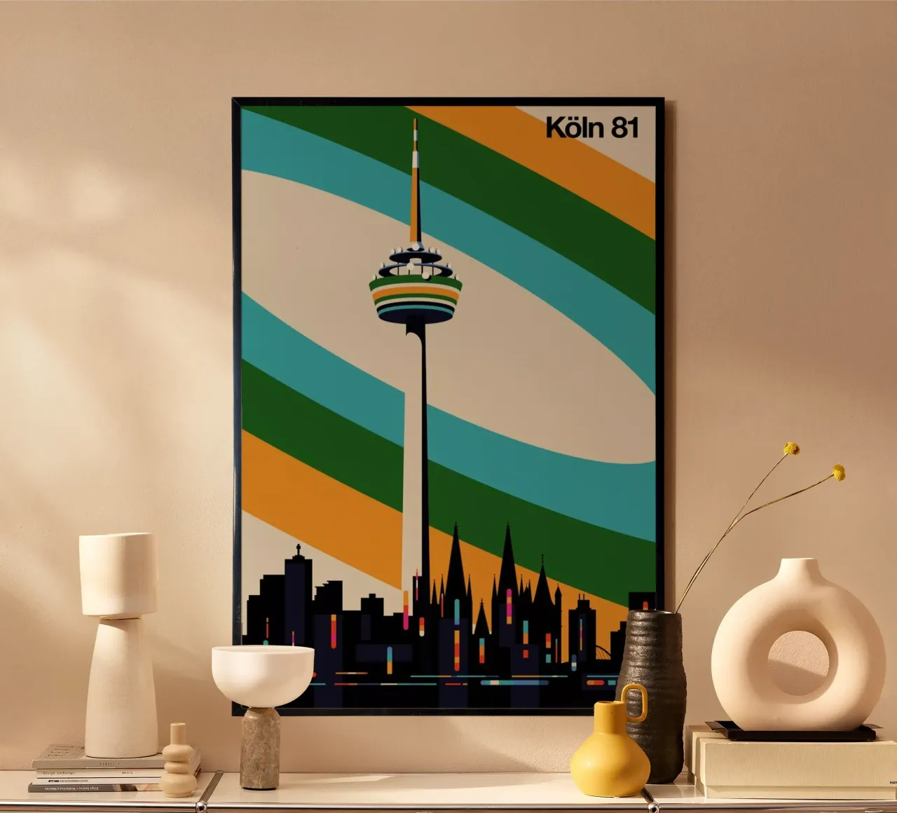 Köln 81 poster con telaio in alluminio da Bo Lundberg