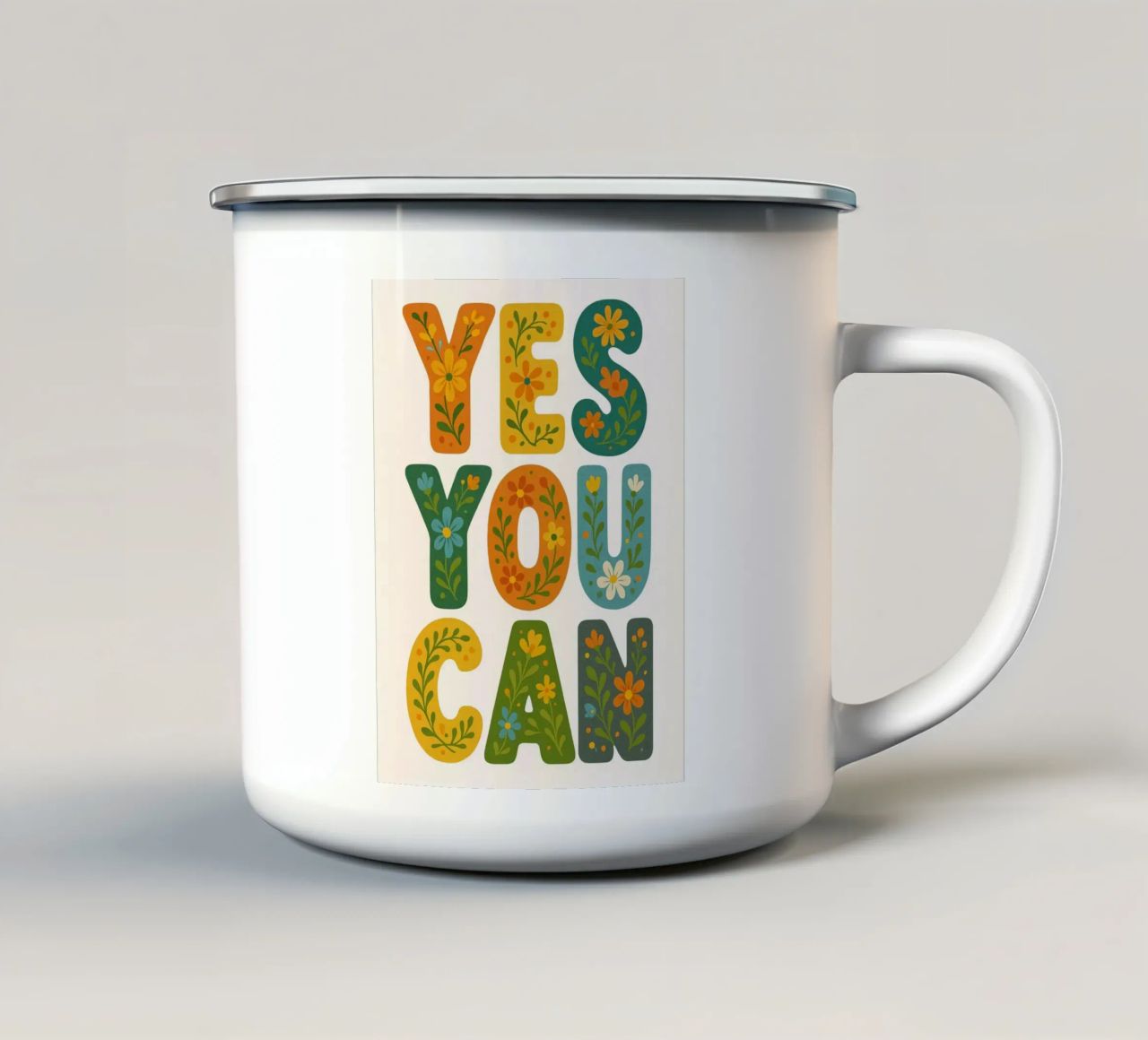 Yes You Can tazza in smalto da Wall of Whispers