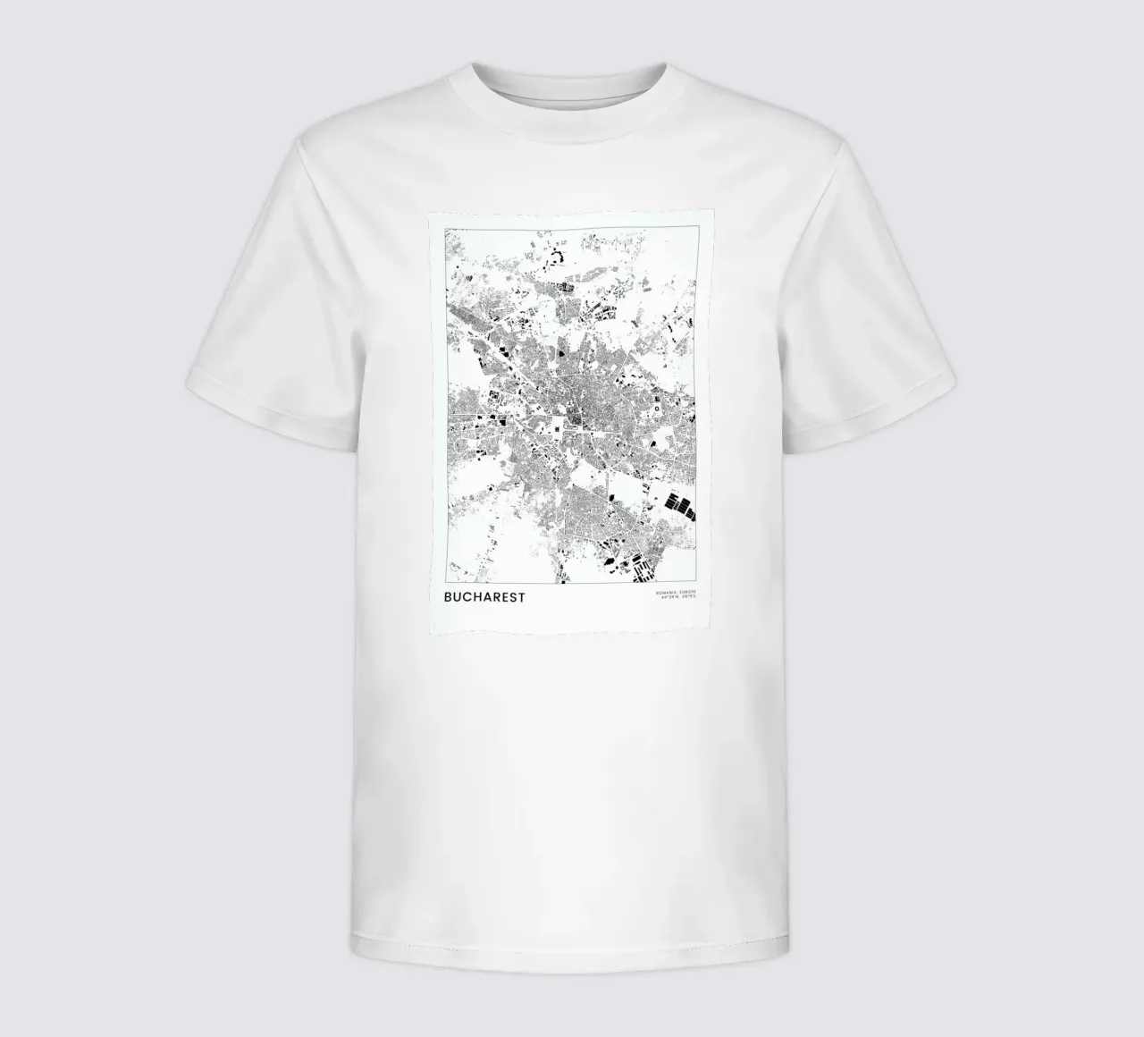 Bucharest t-shirt bambini da The Cartography Collection