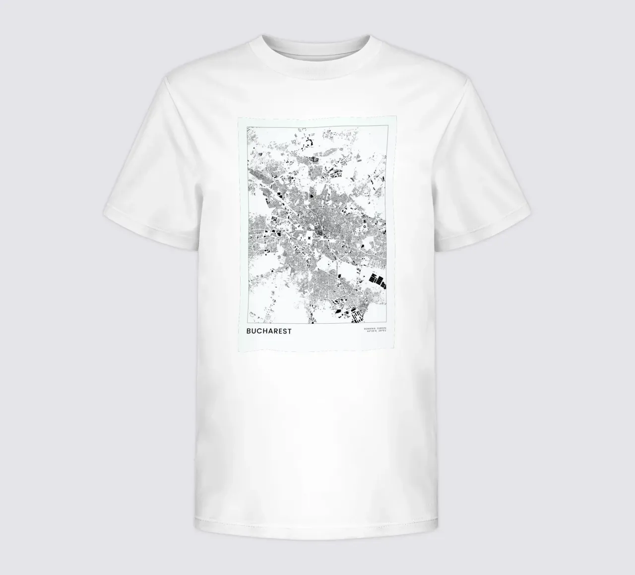 Bucharest t-shirt bambini da The Cartography Collection