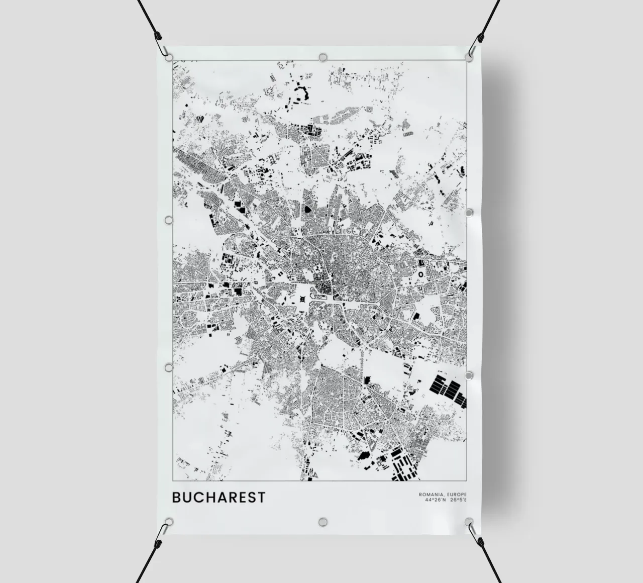 Bucharest telo in pvc da The Cartography Collection