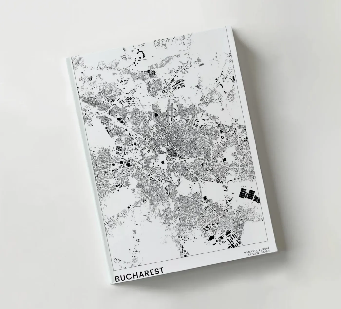 Bucharest notebook by The Cartography Collection