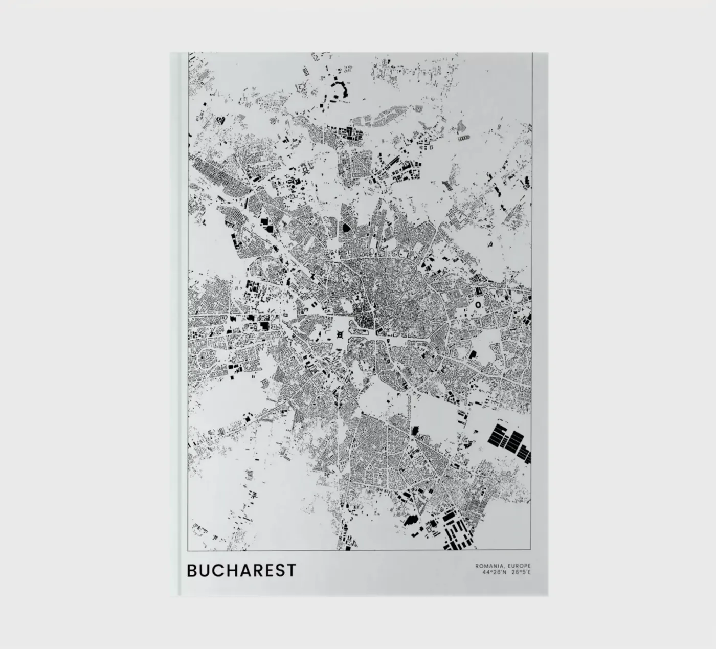 Bucharest notebook by The Cartography Collection
